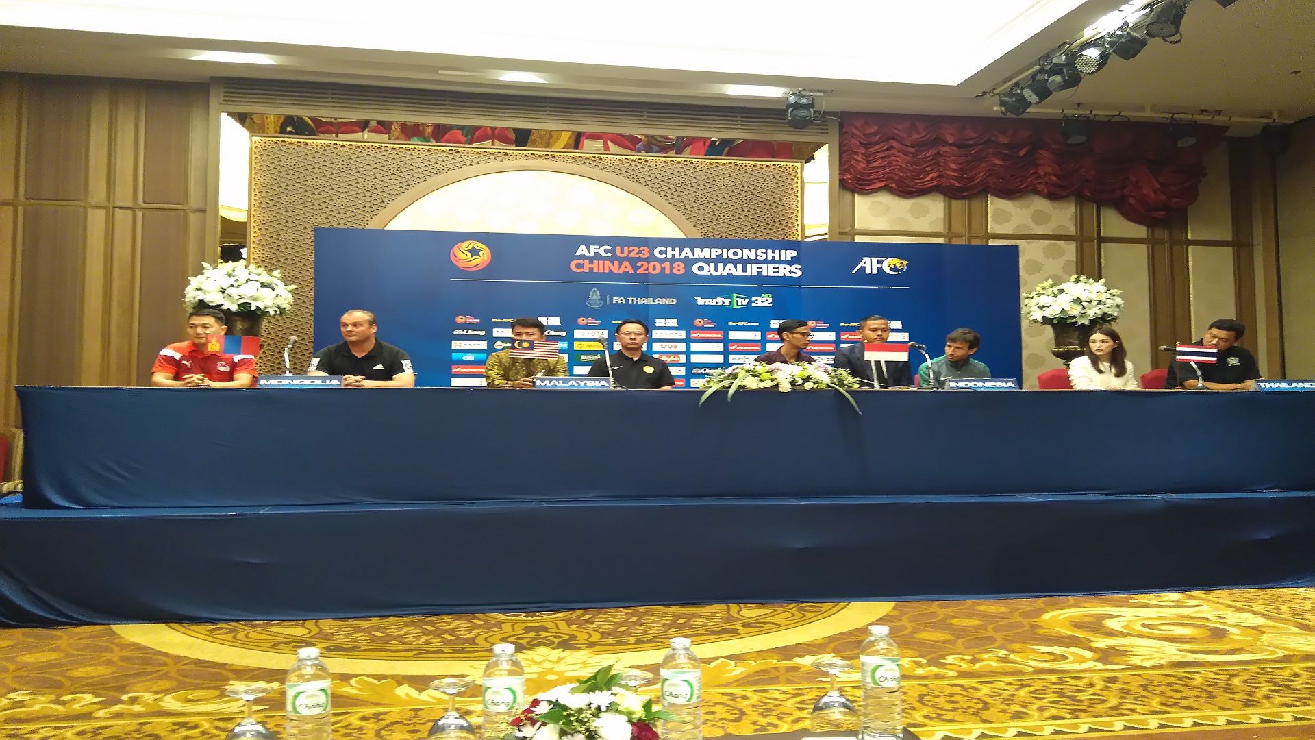 Jumpa pers timnas Indonesia U-22 di Hotel Al Meroz, Bangkok