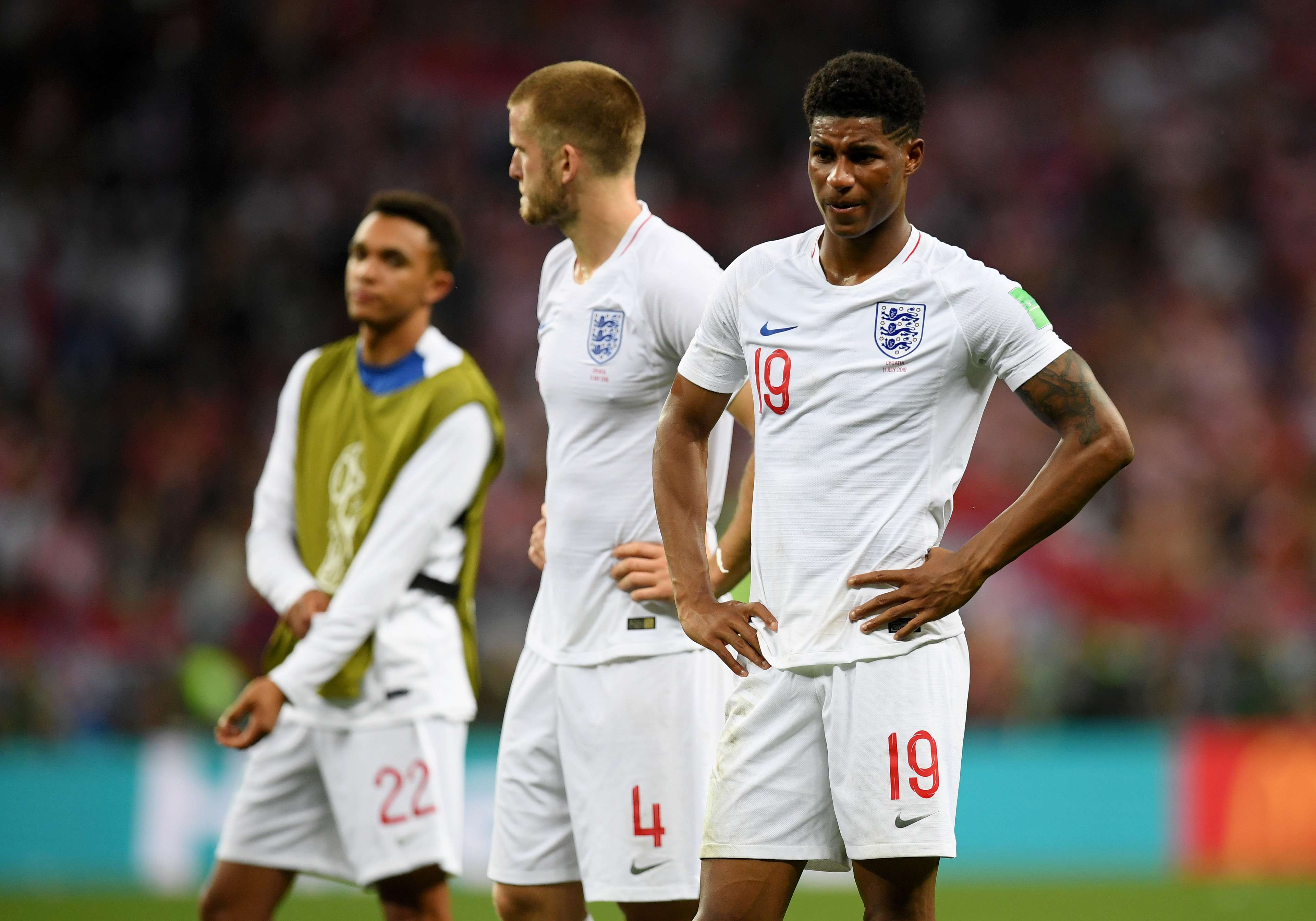 England reaction vs Croatia