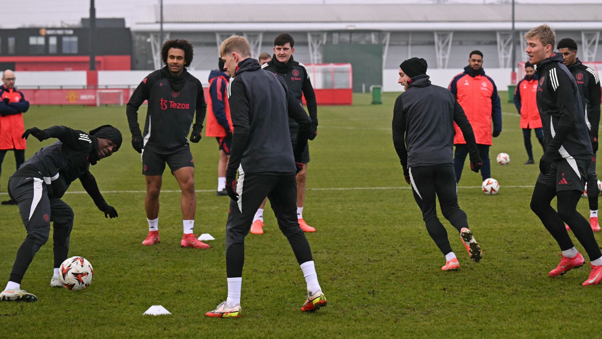 Manchester United training Carrington