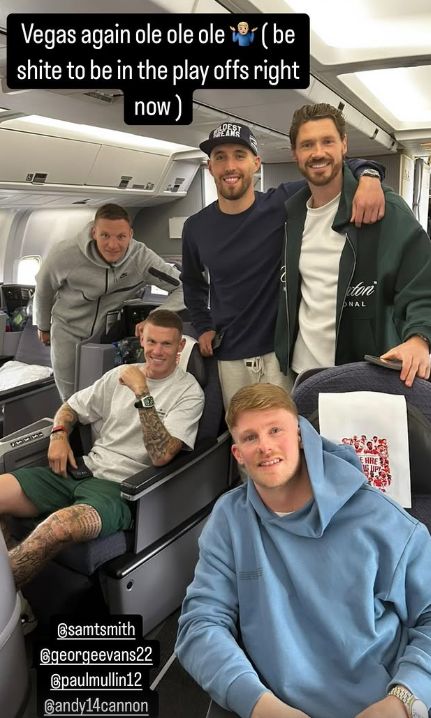 James McClean Wrexham Las Vegas plane