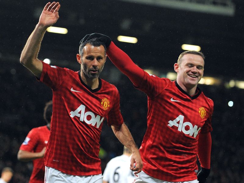 FA Cup - Manchester United v Fulham, Ryan Giggs and Wayne Rooney