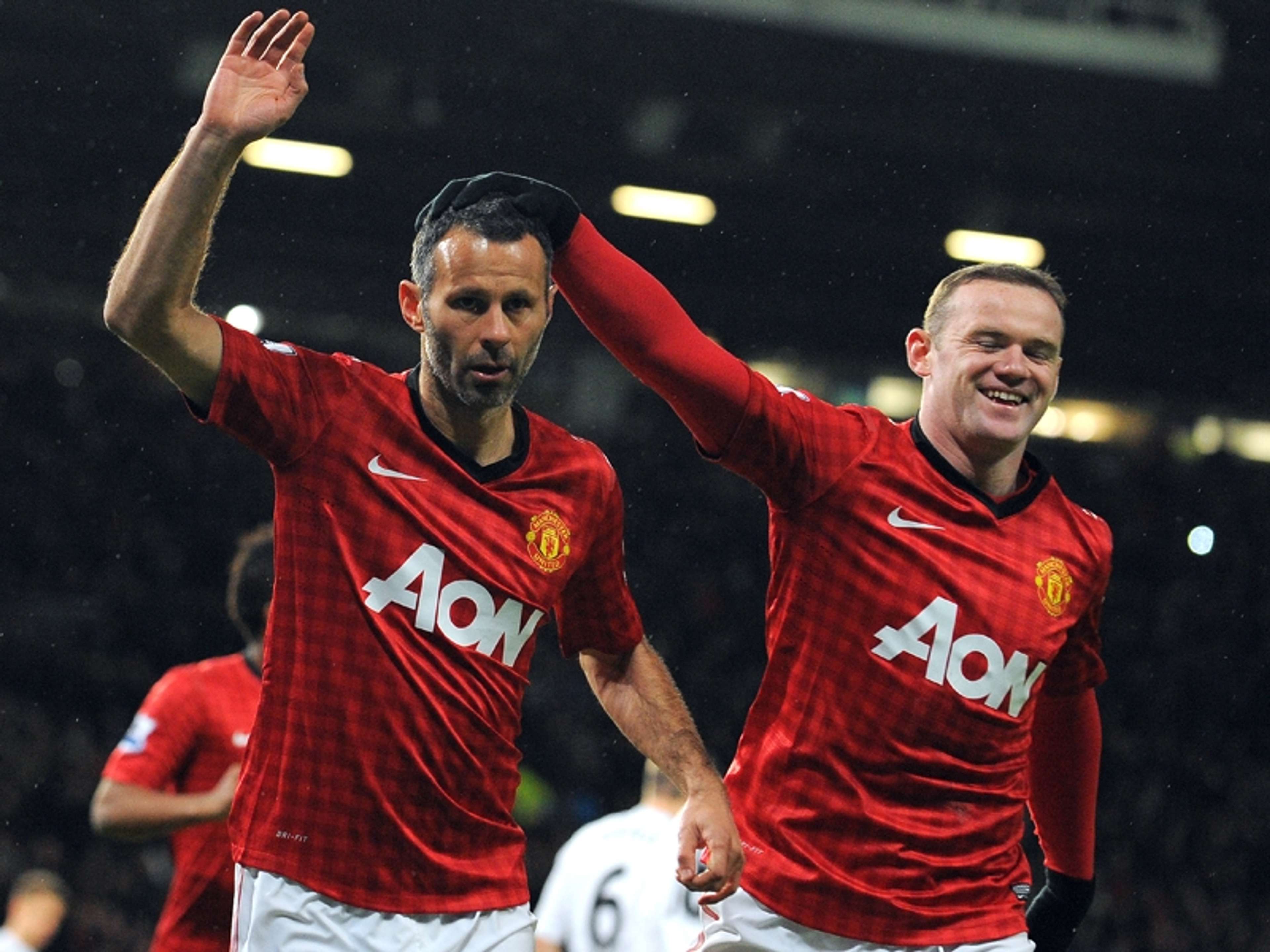 FA Cup - Manchester United v Fulham, Ryan Giggs and Wayne Rooney