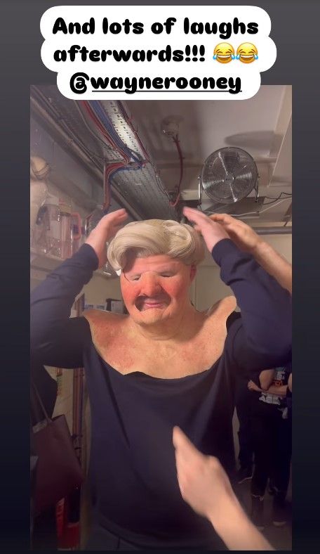 Wayne Rooney Coleen Mrs Doubtfire