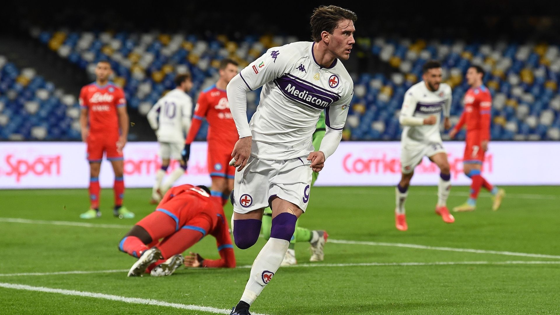 Dusan Vlahovic Napoli Fiorentina Coppa Italia 2021-2022
