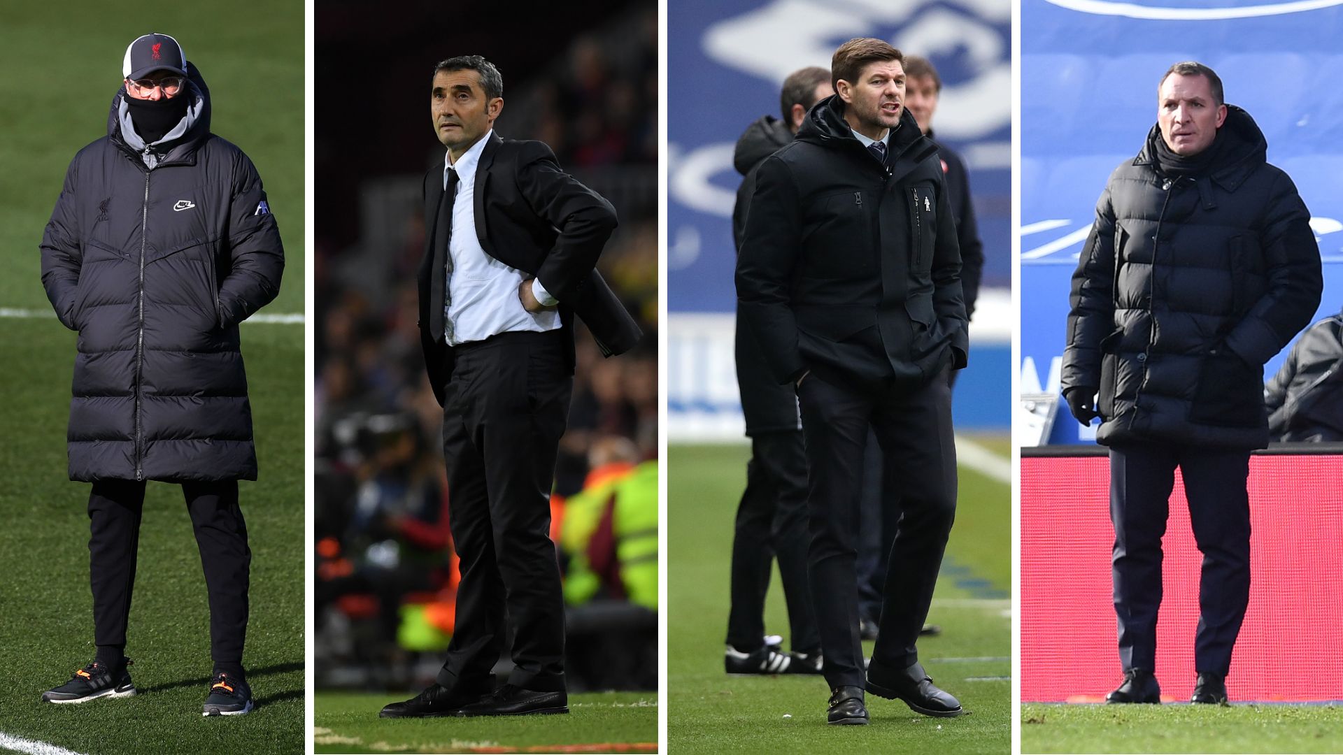 Brendan Rodgers, Klopp, Steven Gerrard, Ernesto Valverde