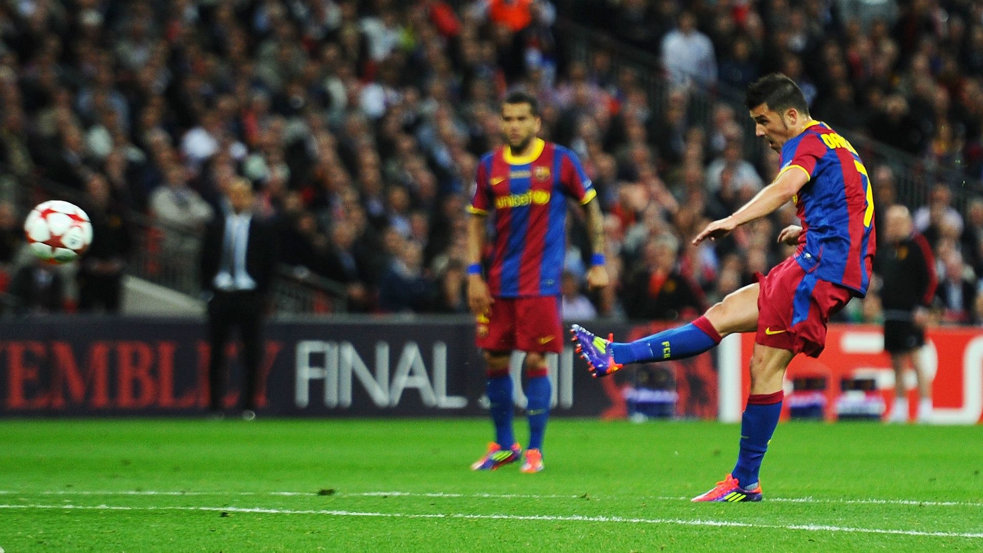 David Villa Barcelona Champions League 2010-2011