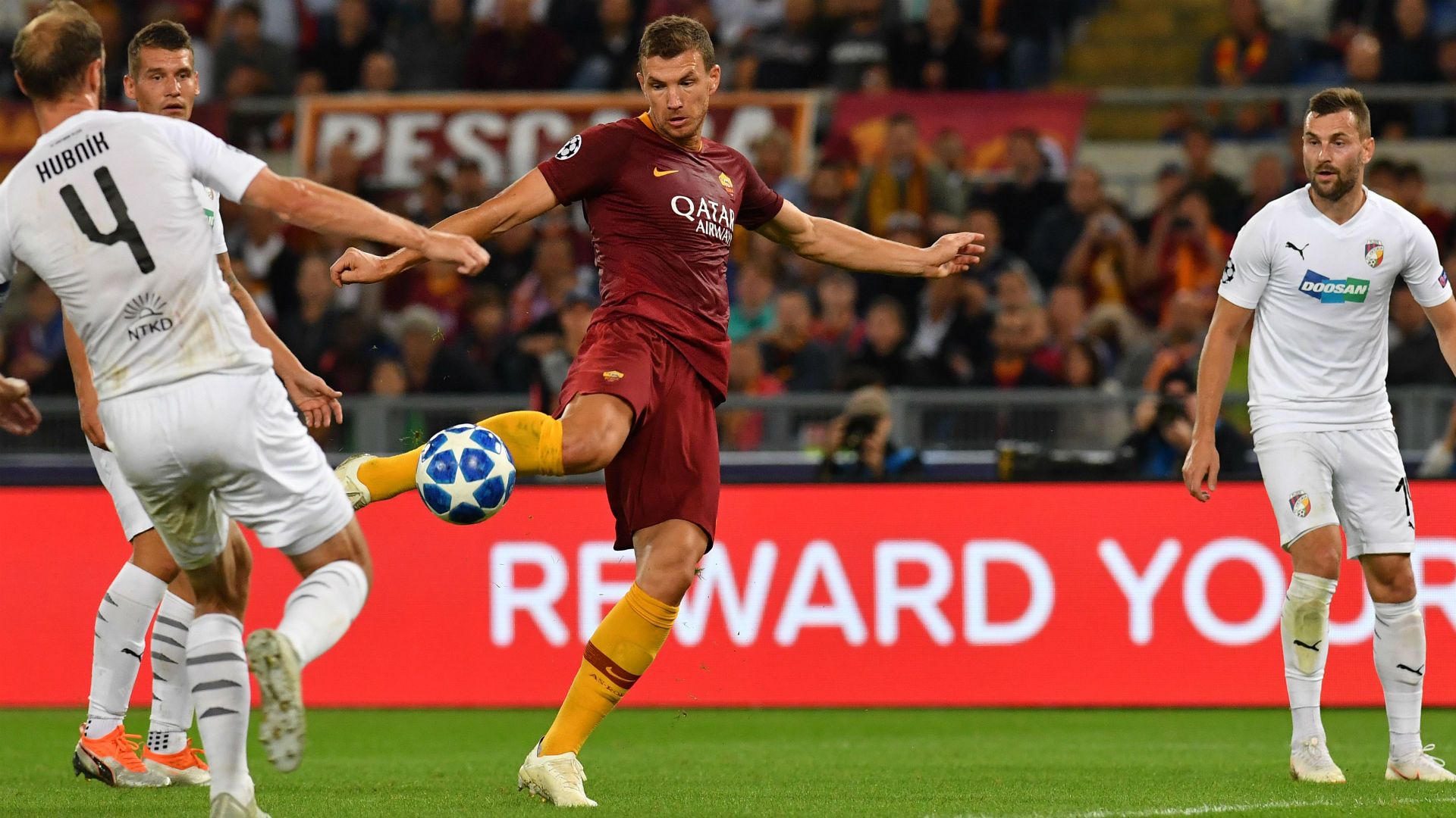 Dzeko Viktoria Plzen Champions League