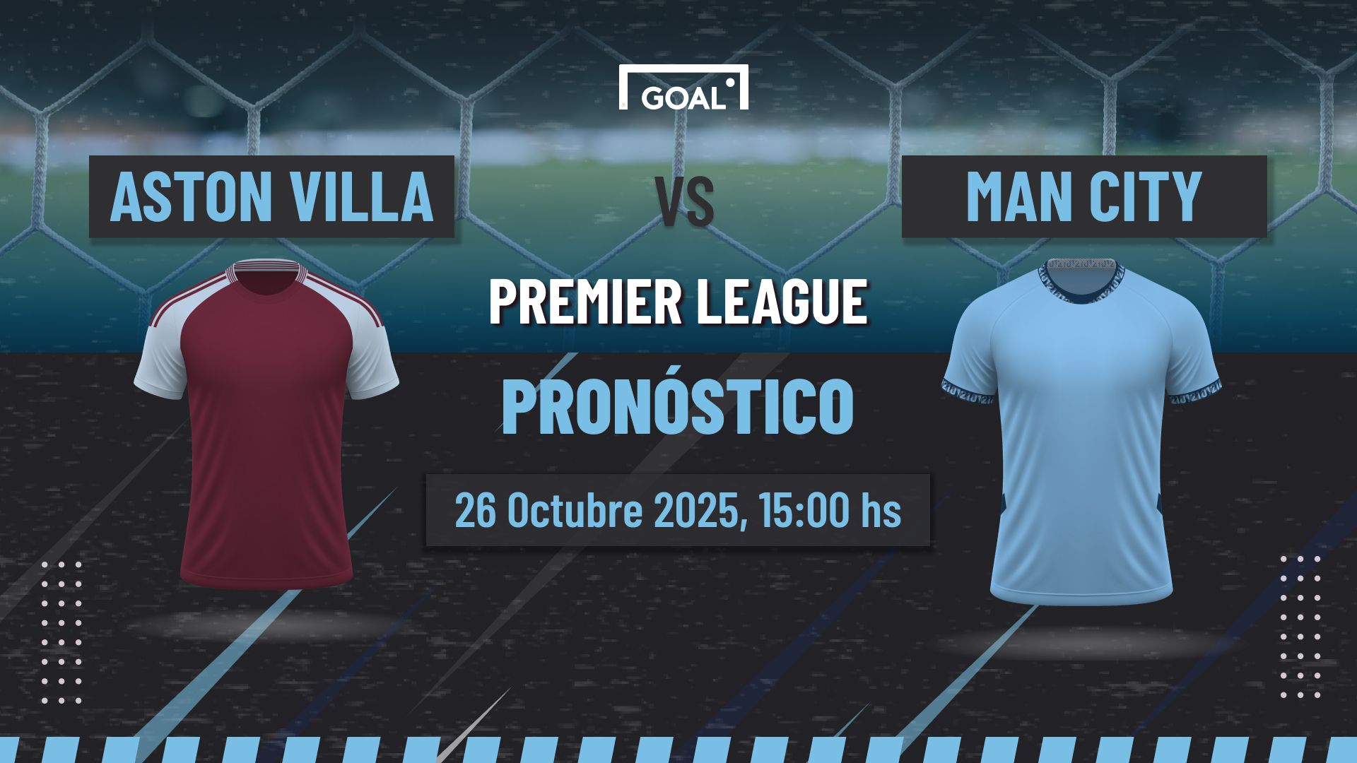 Aston Villa vs Manchester City Pronóstico y Apuestas Premier League | 26/10/25