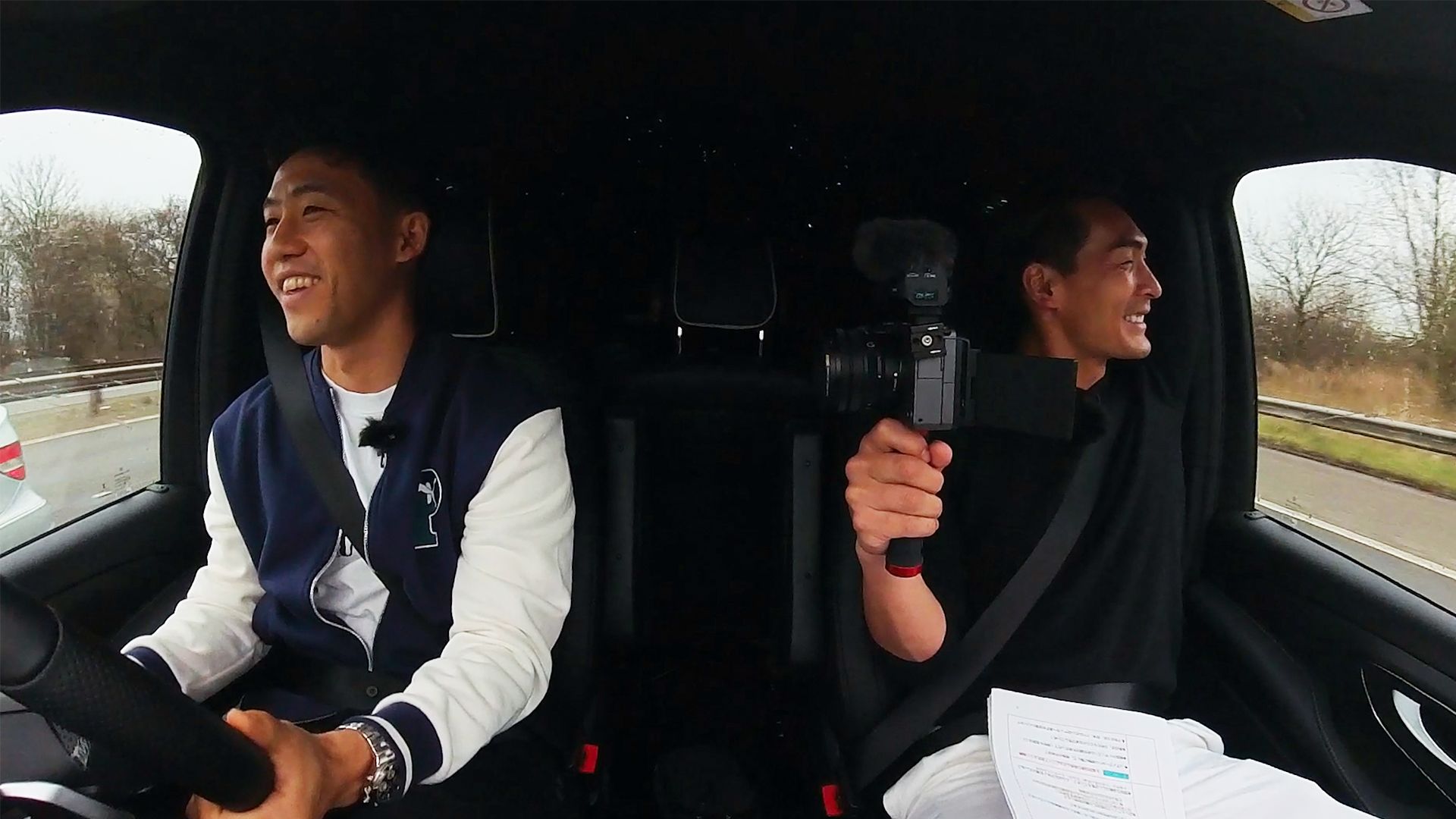 遠藤&槙野 車内