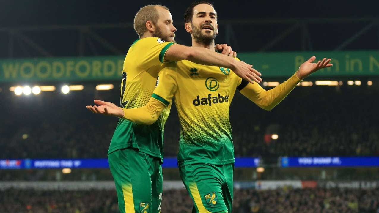 Mario Vrancic Teemu Pukki Norwich