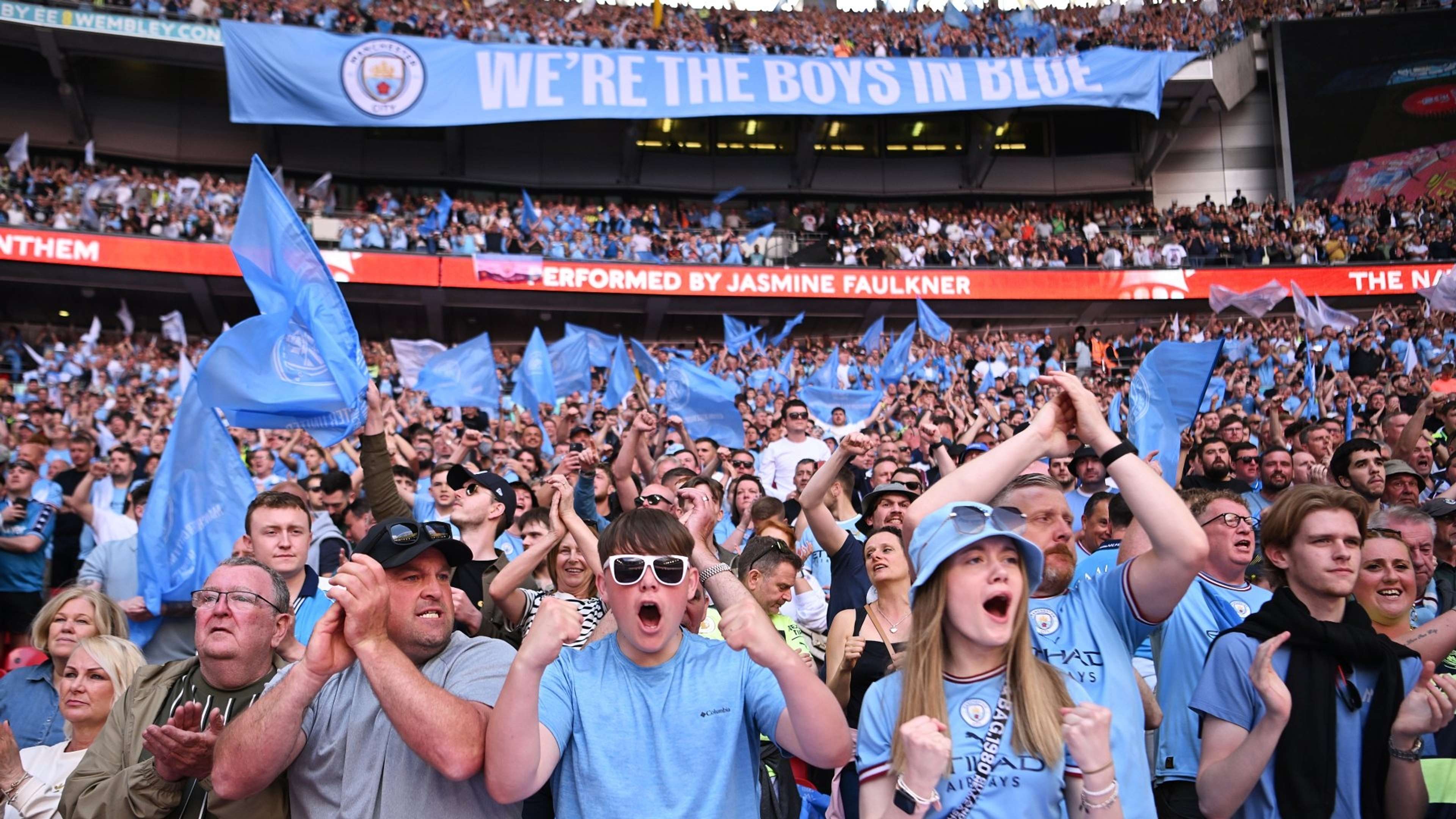 Manchester City fans FA Cup final 2023