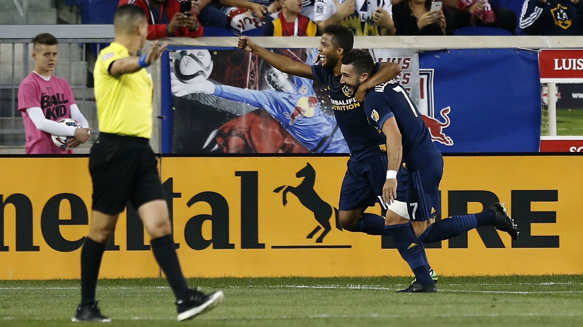 Romain Alessandrini Giovani dos Santos LA Galaxy
