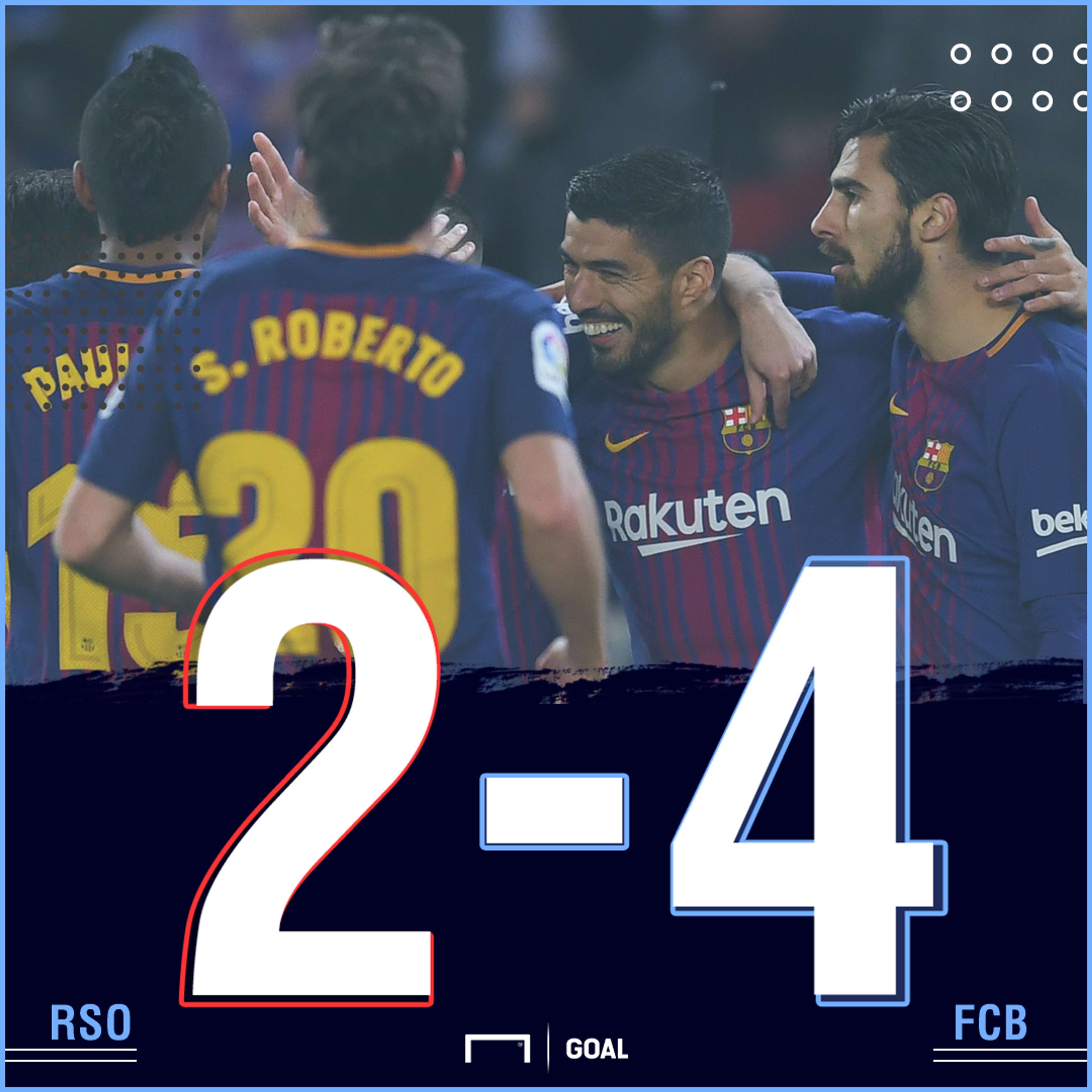 Barcelona Real Sociedad score