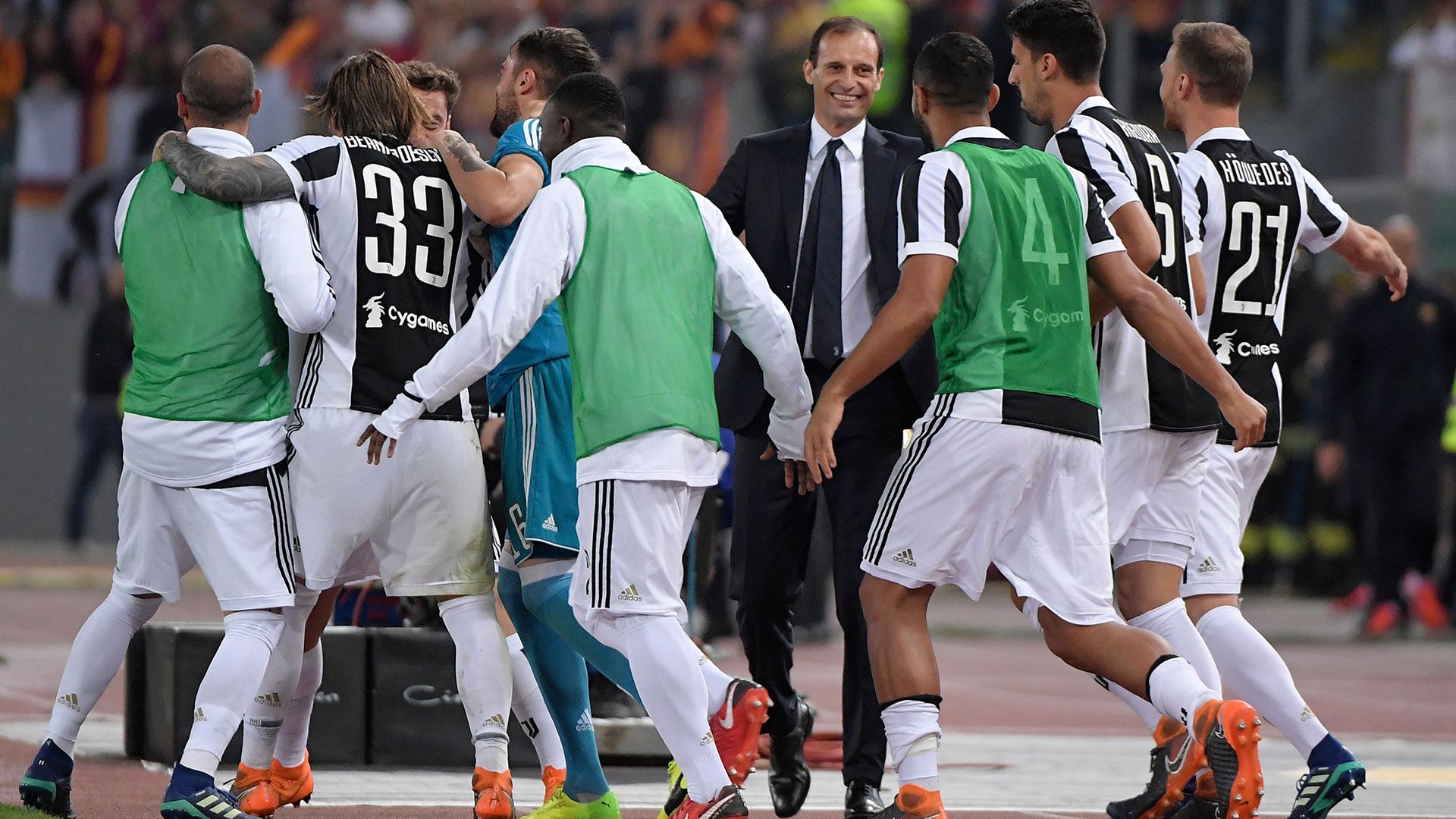 Juventus celebrating Scudetto