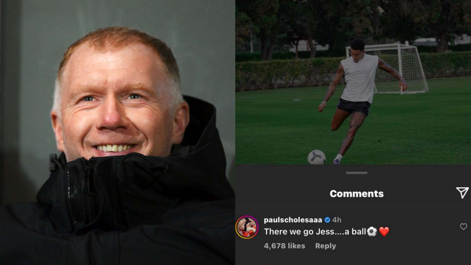 Jesse Lingard Paul Scholes