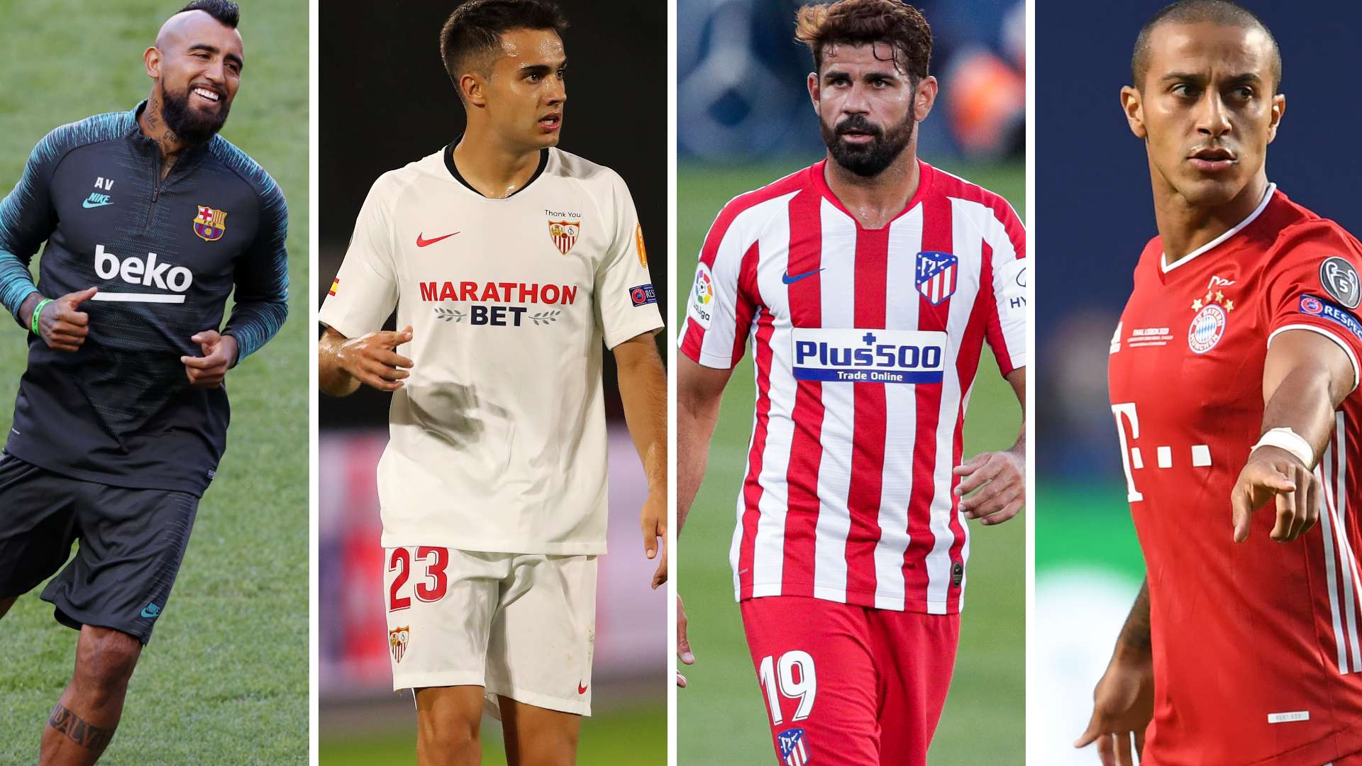 Vidal, Reguilón, Costa y Thiago