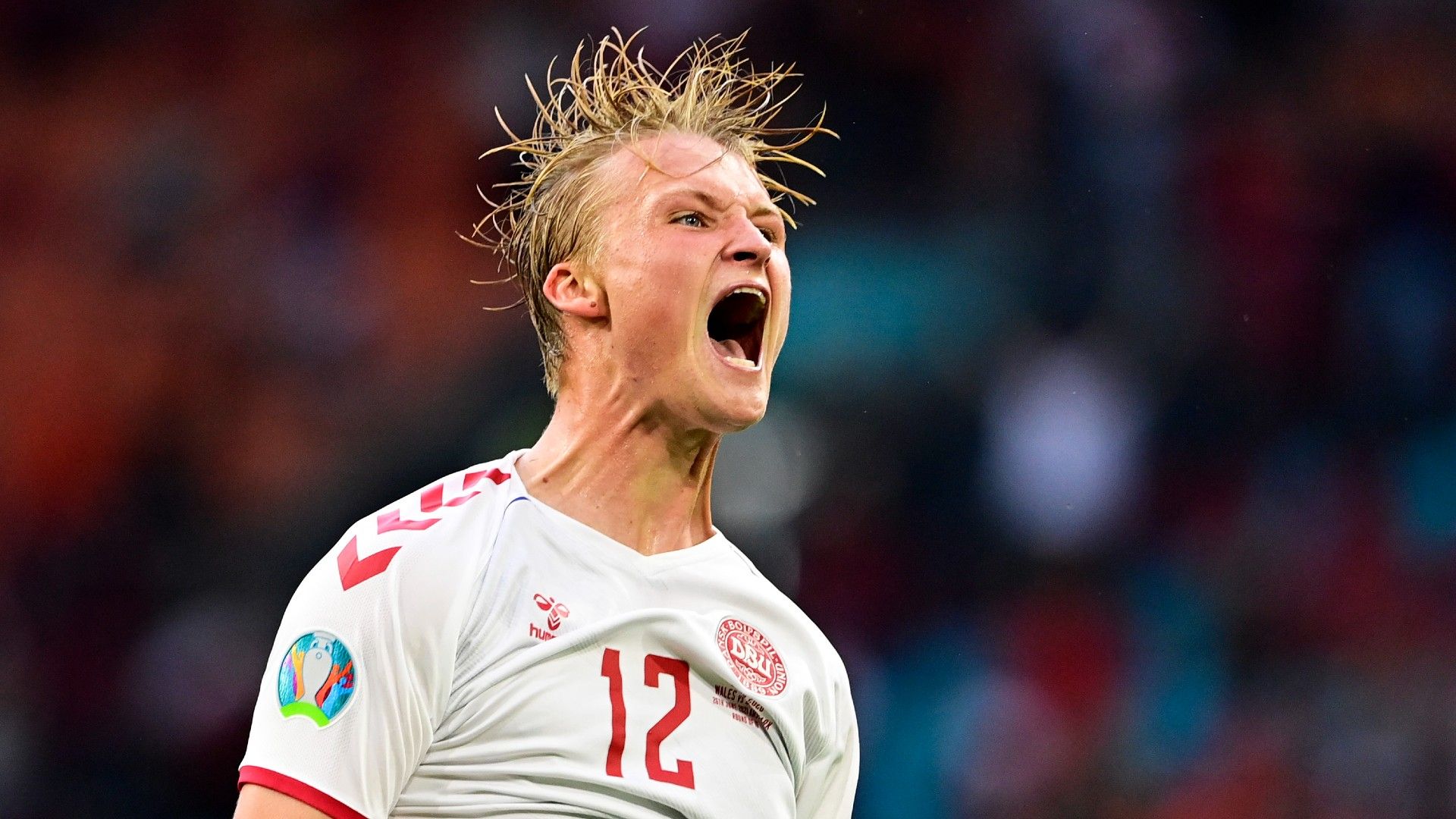 Kasper Dolberg Wales vs Denmark Euro 2020