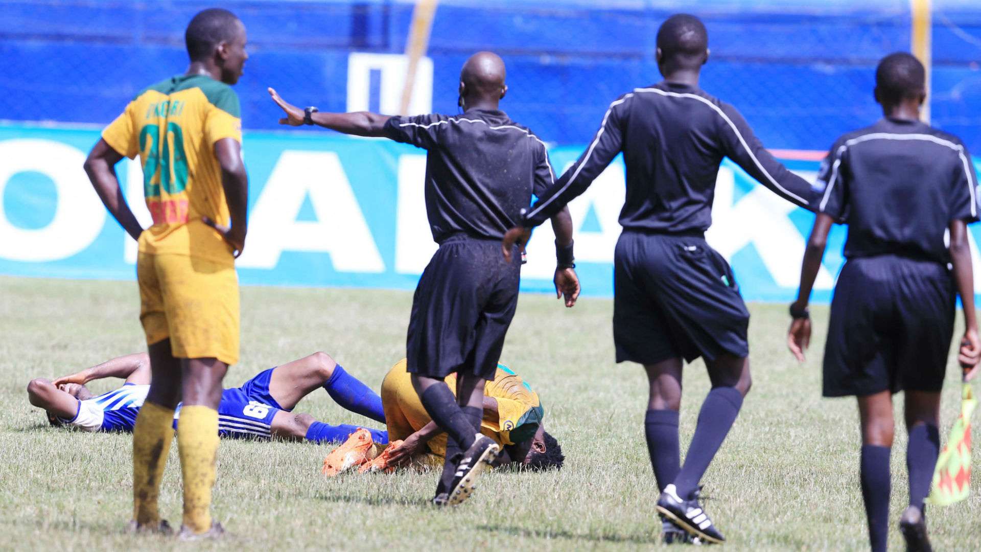 KPL referees against Sofapaka v Mathare Unted.
