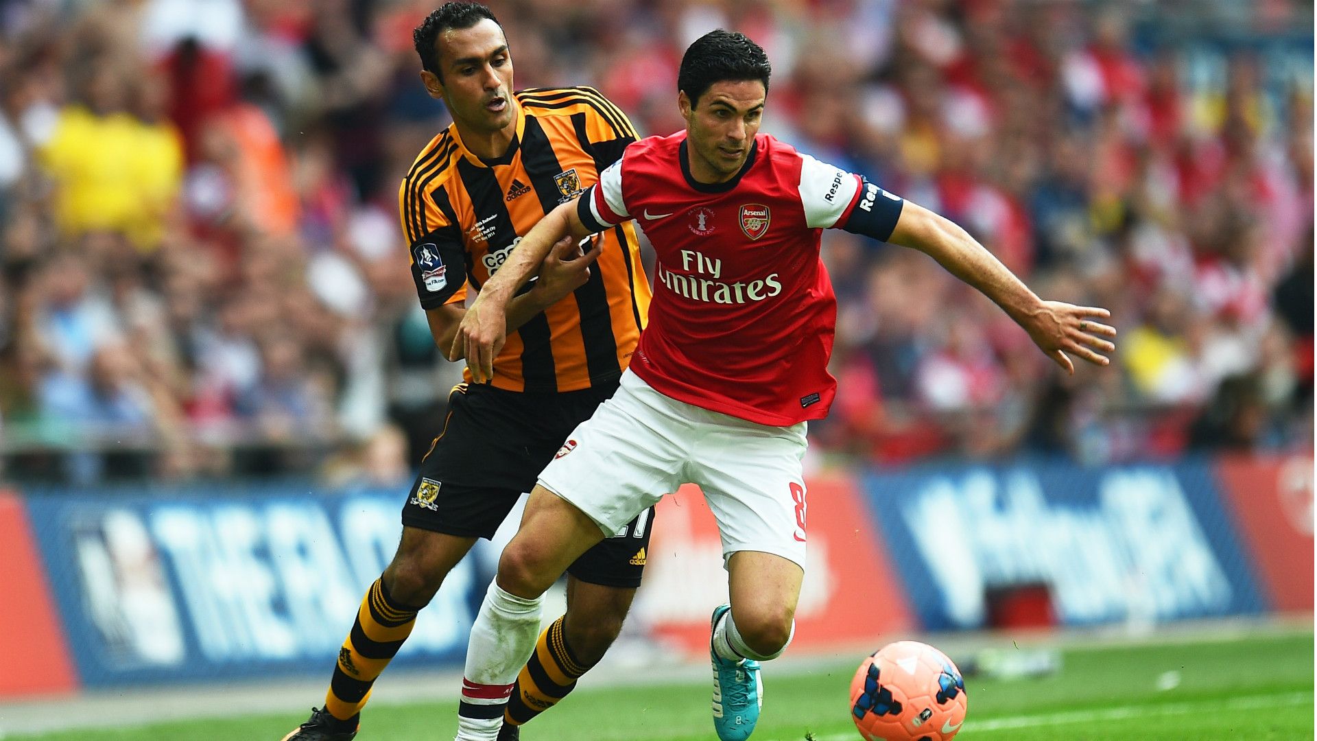 Mikel Arteta Arsenal FA Cup 2014