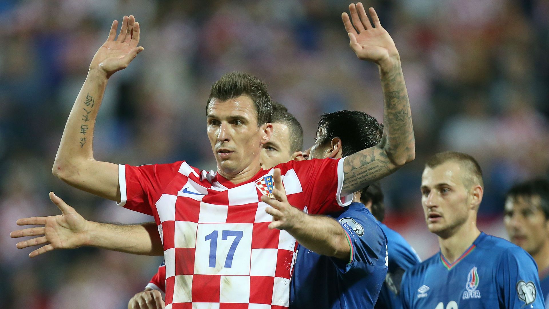 mario mandzukic - croatia 6 azerbaijan 0 - euro 2016 qualifiers - 13102014