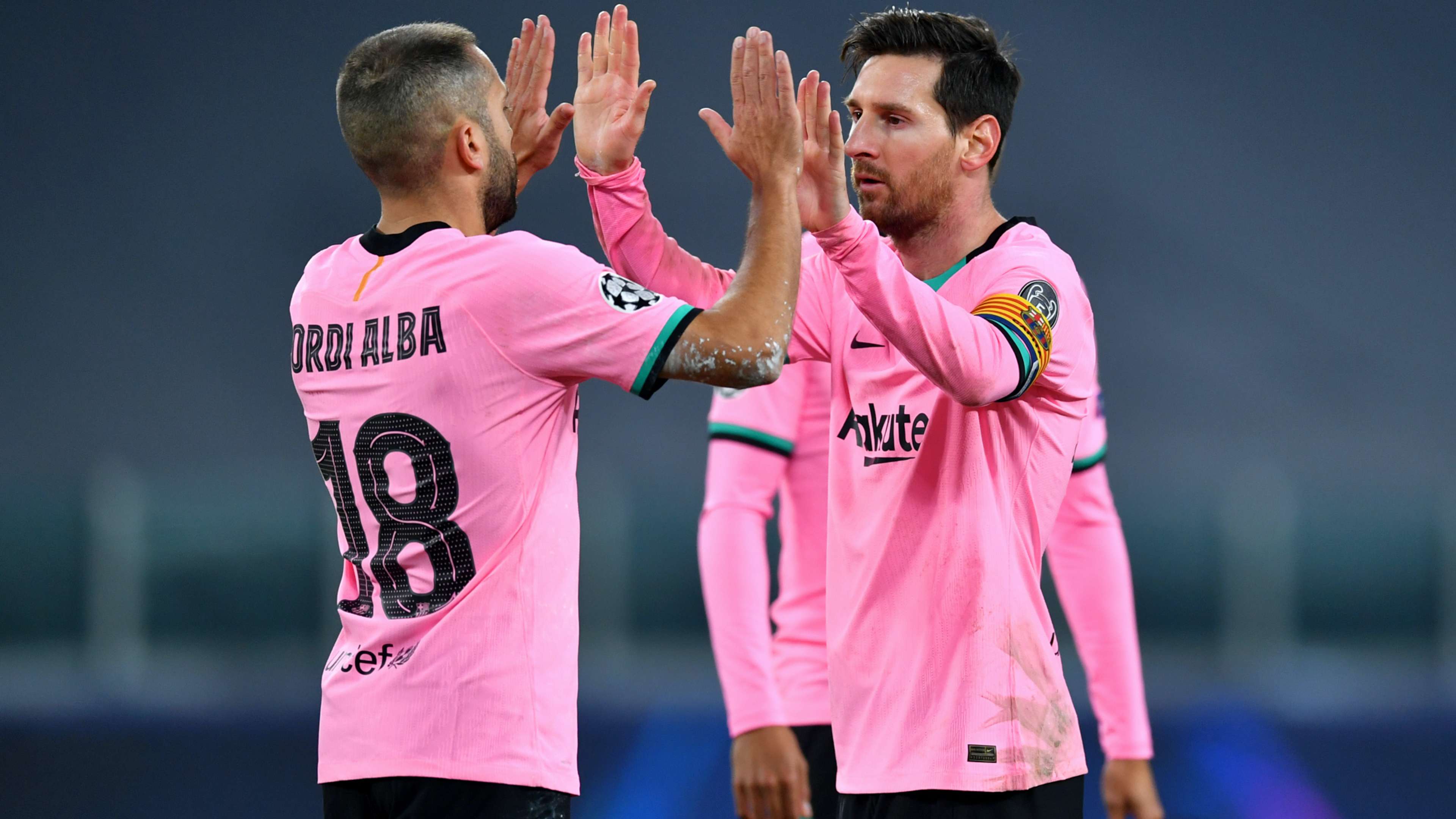 Jordi Alba Lionel Messi Barcelona 2020-2