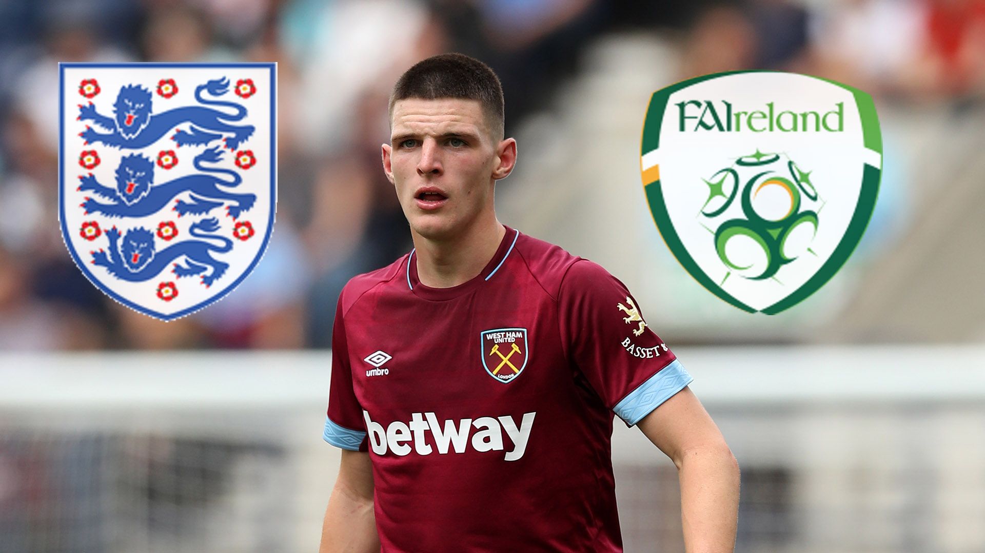 Declan Rice West Ham England Ireland