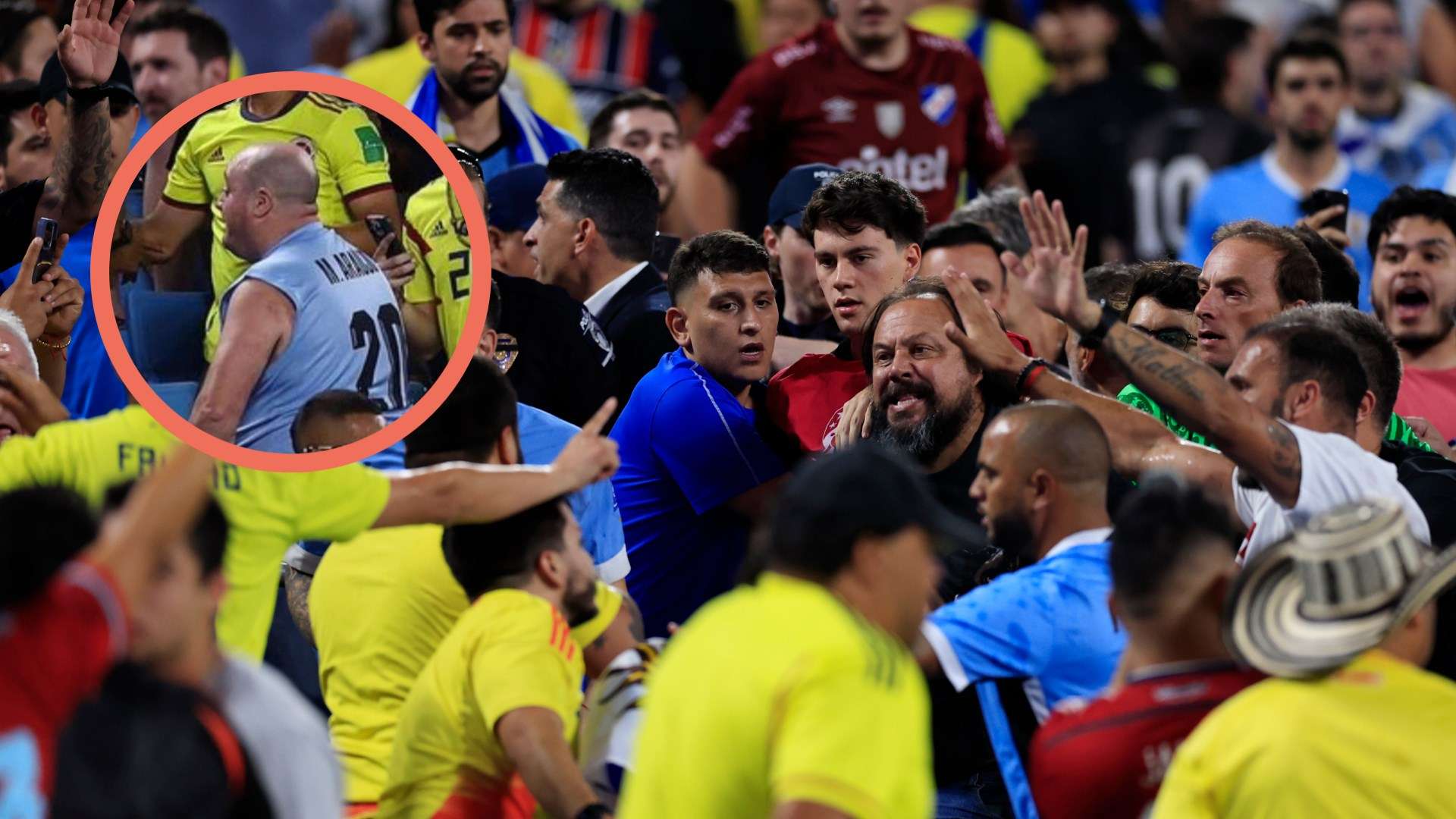 Colombia Uruguay Copa America 2024 Fans Fight Maxi Araujo's Uncle