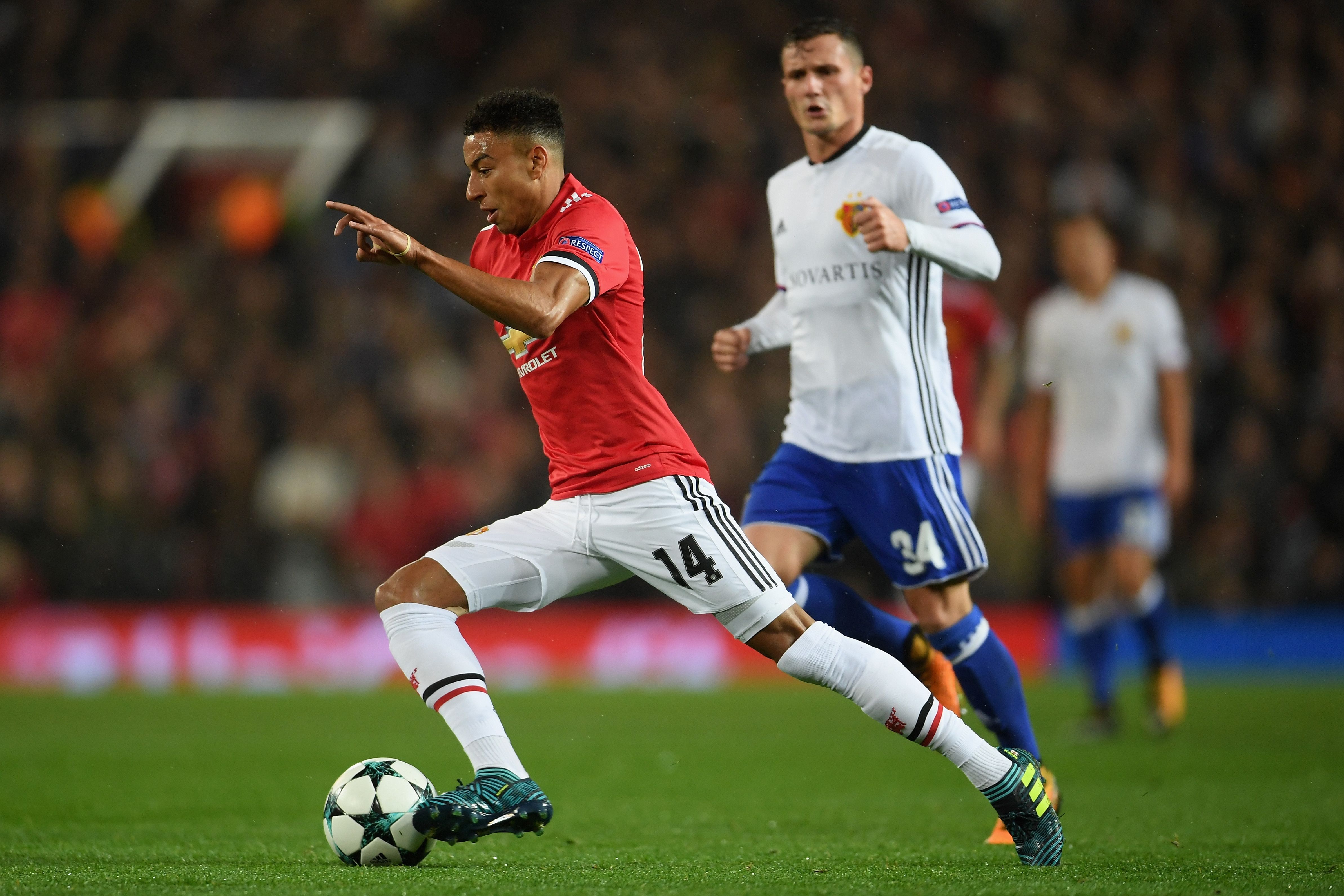 Jesse Lingard Manchester United Basel Champions League