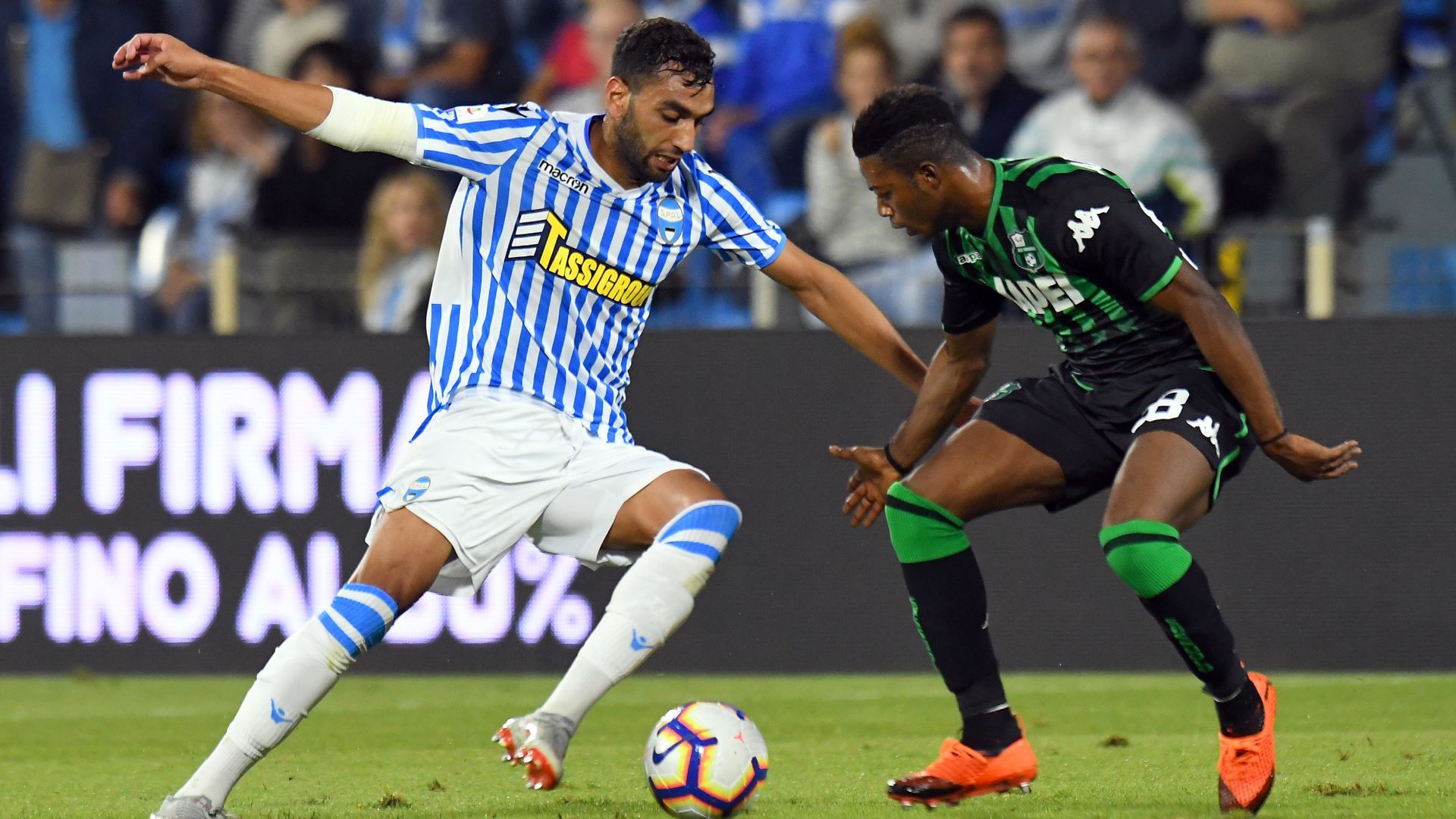 Mohamed Fares Claud Adjapong SPAL Sassuolo