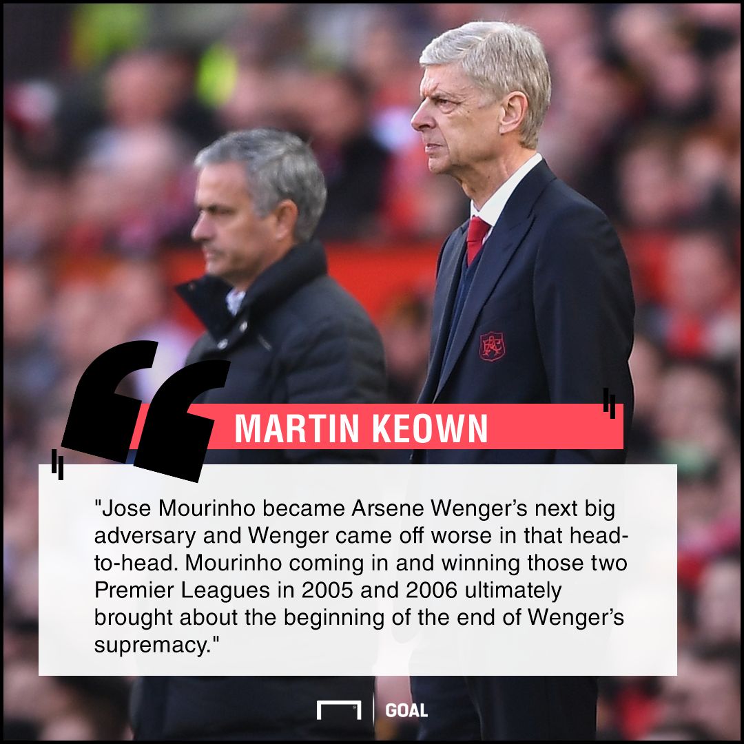 Arsene Wenger Jose Mourinho beginning of the end Martin Keown