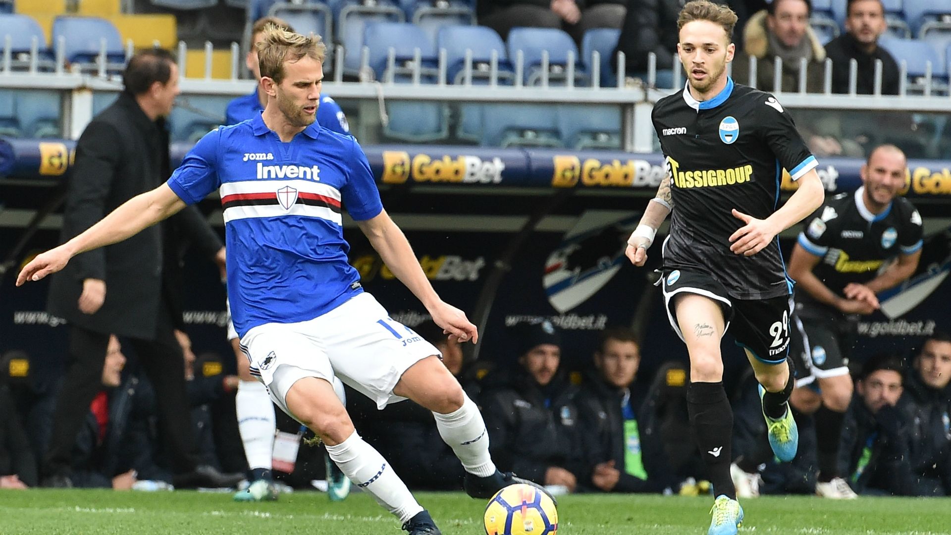 Ivan Strinic Manuel Lazzari Sampdoria SPAL Serie A