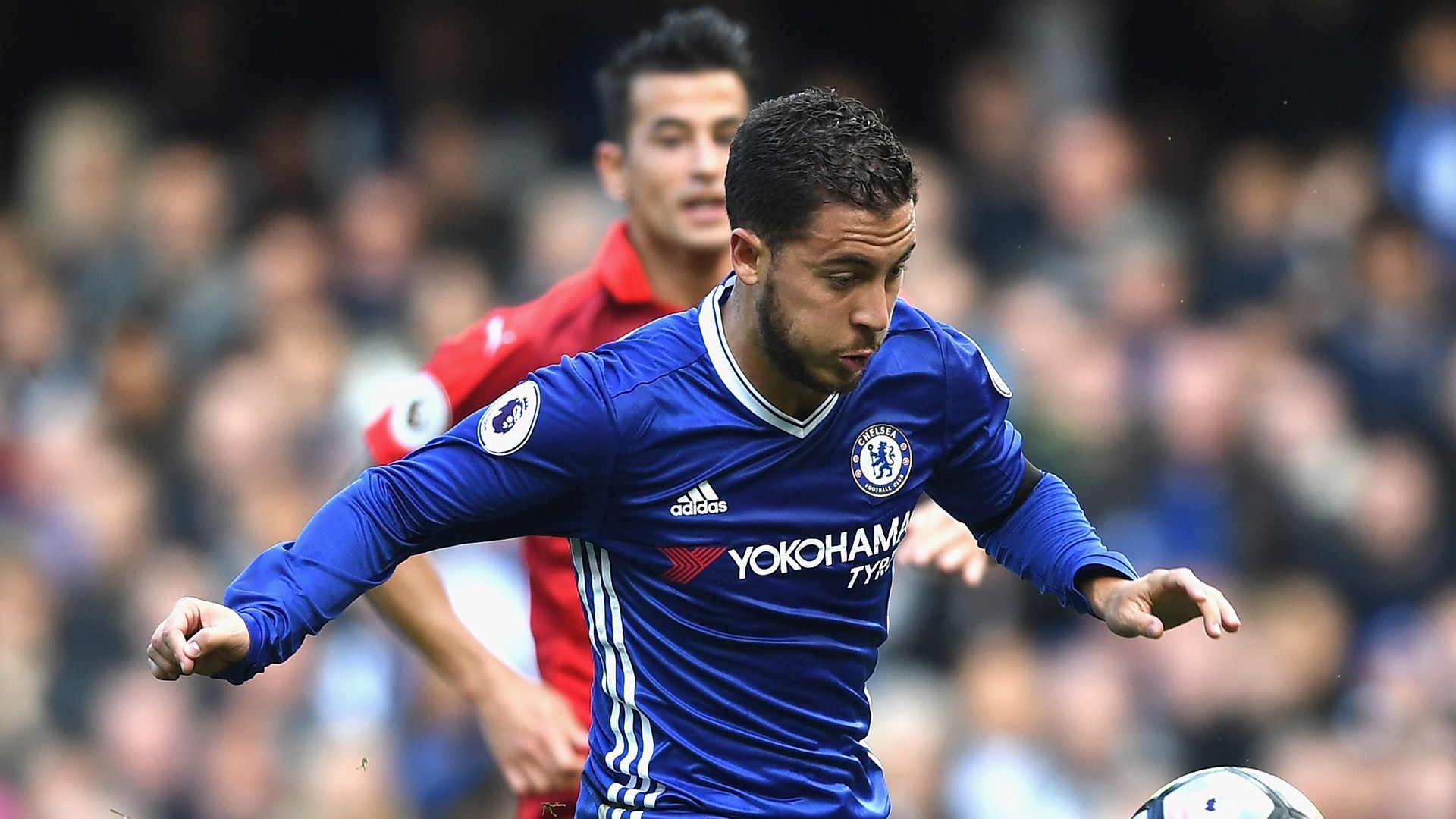 Eden Hazard Chelsea Leicester 151016