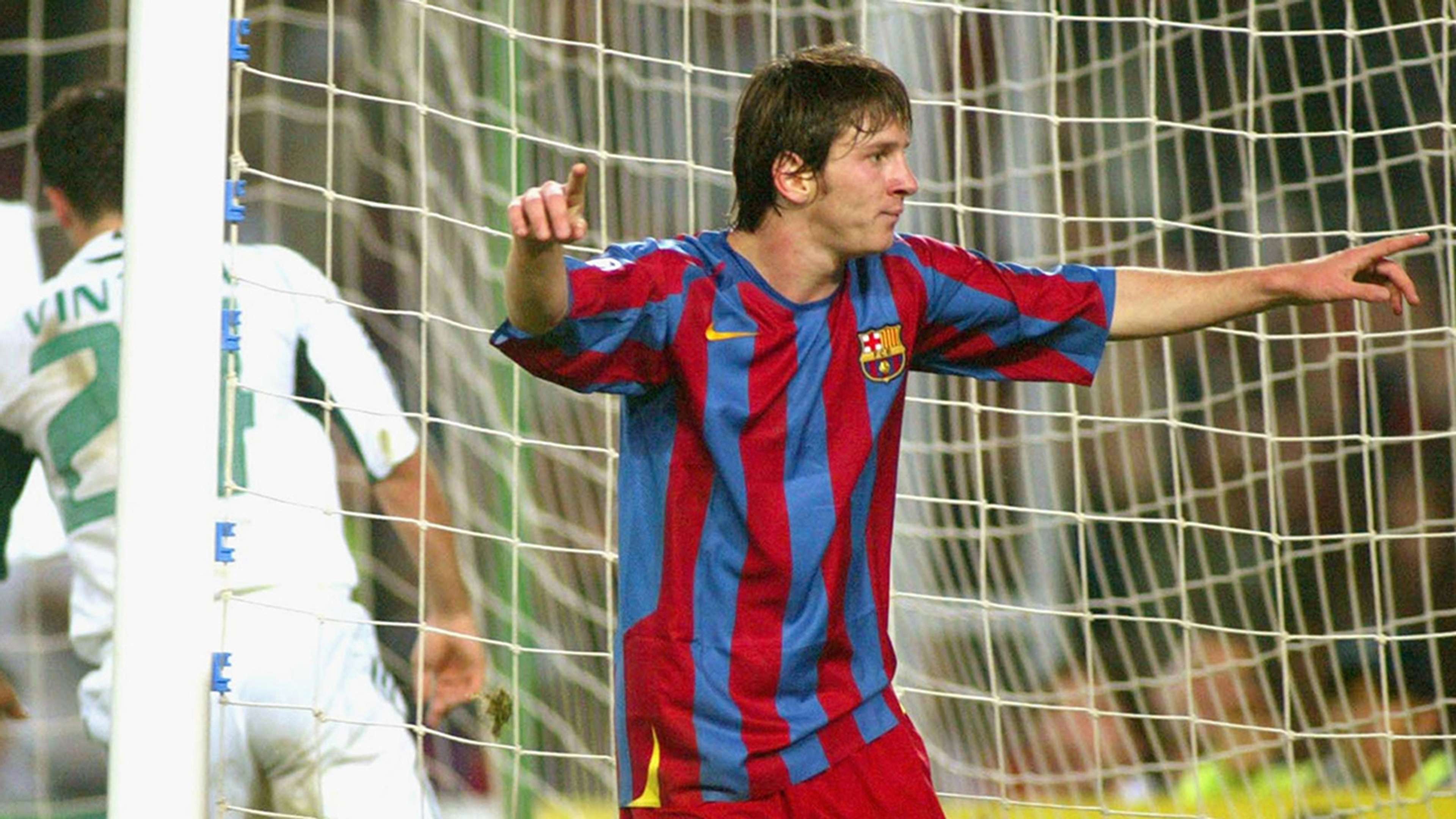 Lionel Messi 1st CL v Panathinaikos 2005