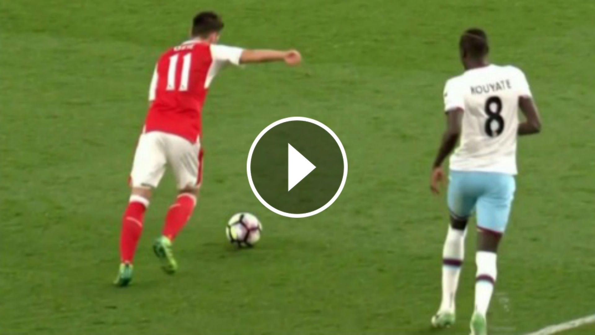 VIDEO PLAY Ozil Arsenal West Ham Premier League 05042017