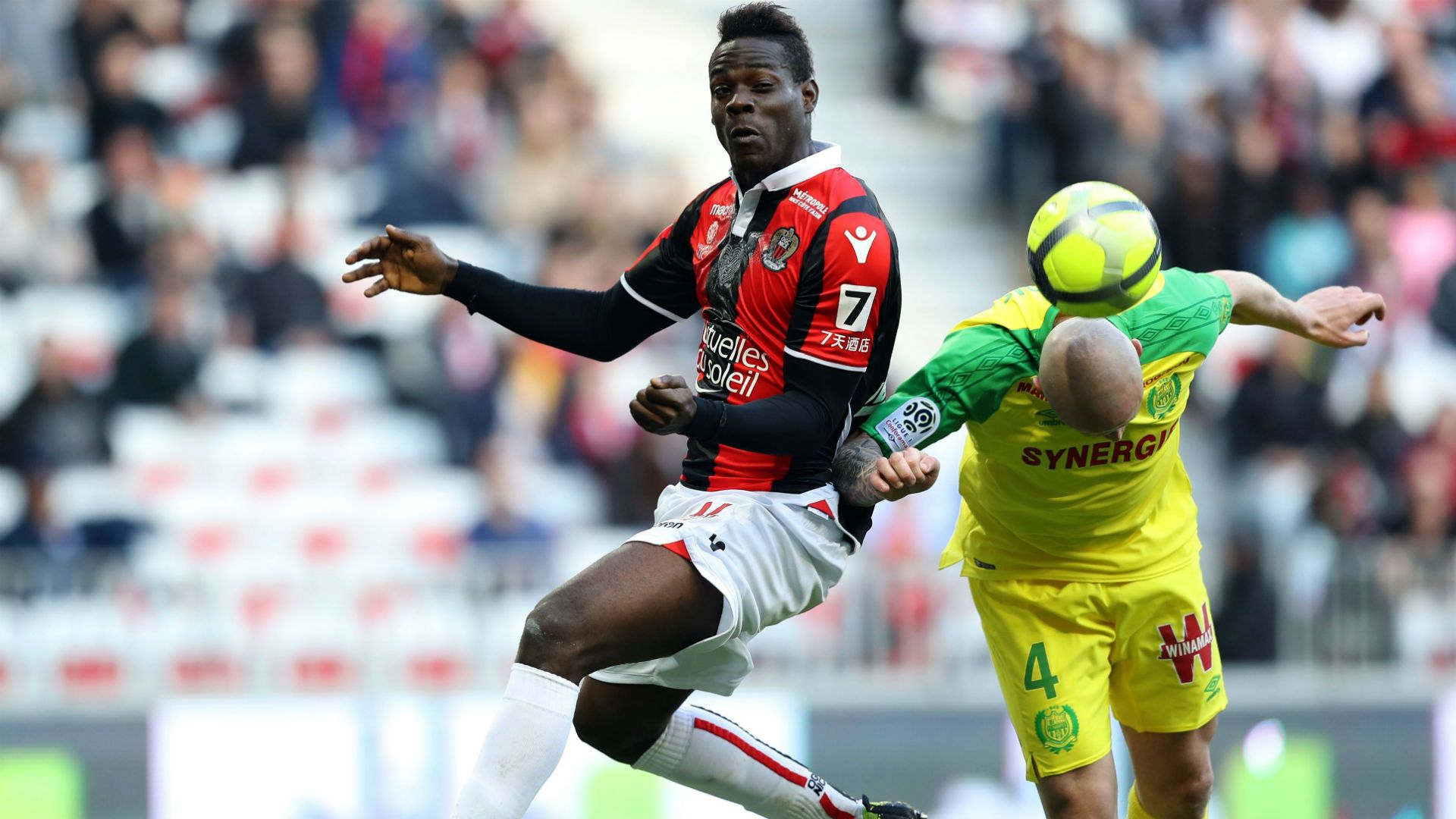Mario Balotelli Nicolas Pallois Nice Nantes Ligue 1 18022018