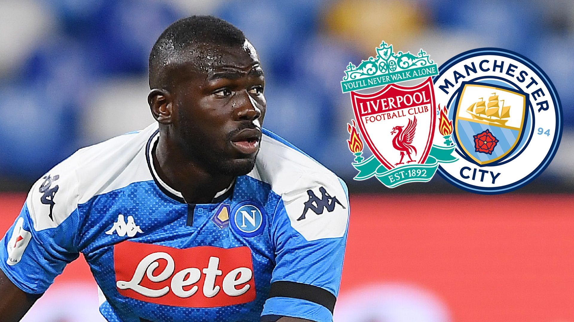 Kalidou Koulibaly, Napoli, Liverpool, Manchester City badges