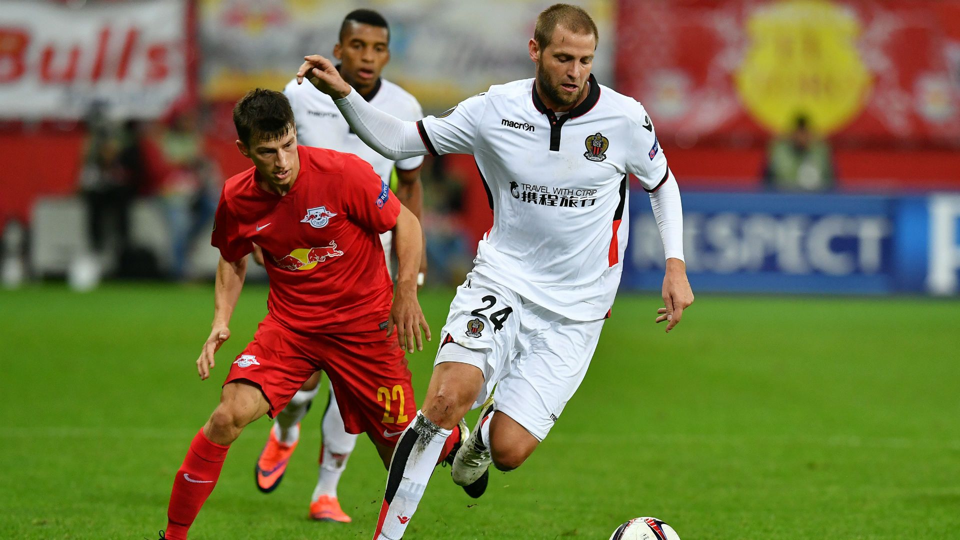 Mathieu Bodmer Stefan Lainer Red Bull Salzburg Nice UEFA Europa League 20102016