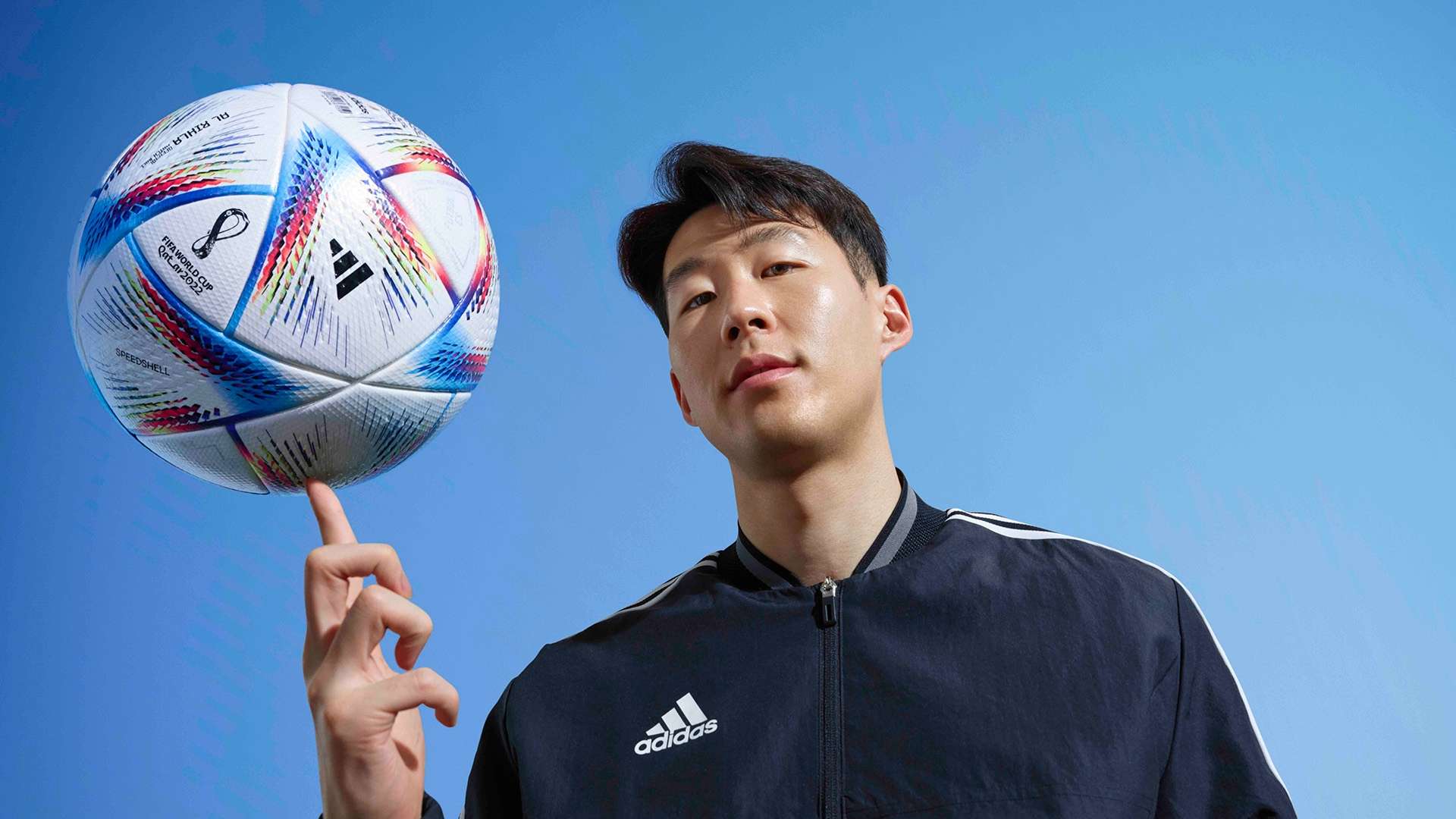 Al Rihla 2022 World Cup official match ball, Heung-min Son