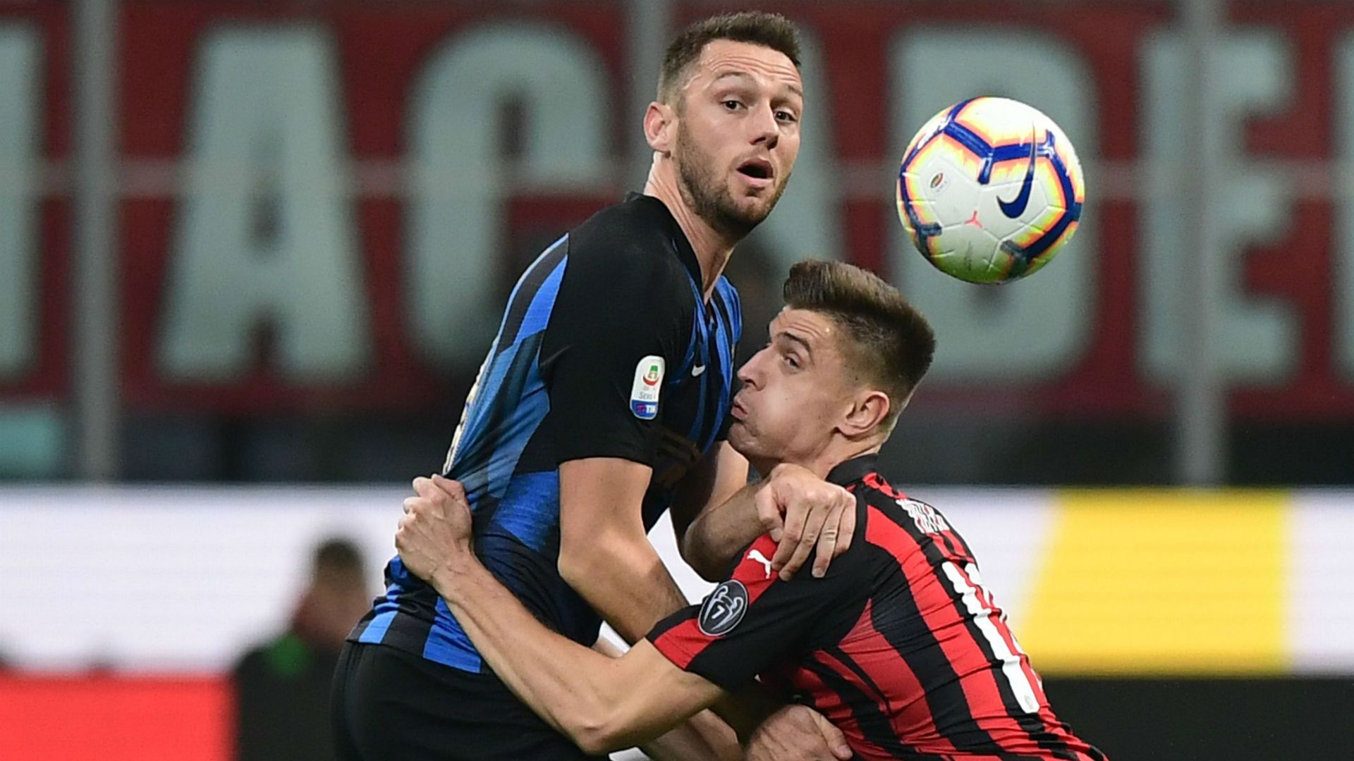 Piatek De Vrij Milan Inter Serie A