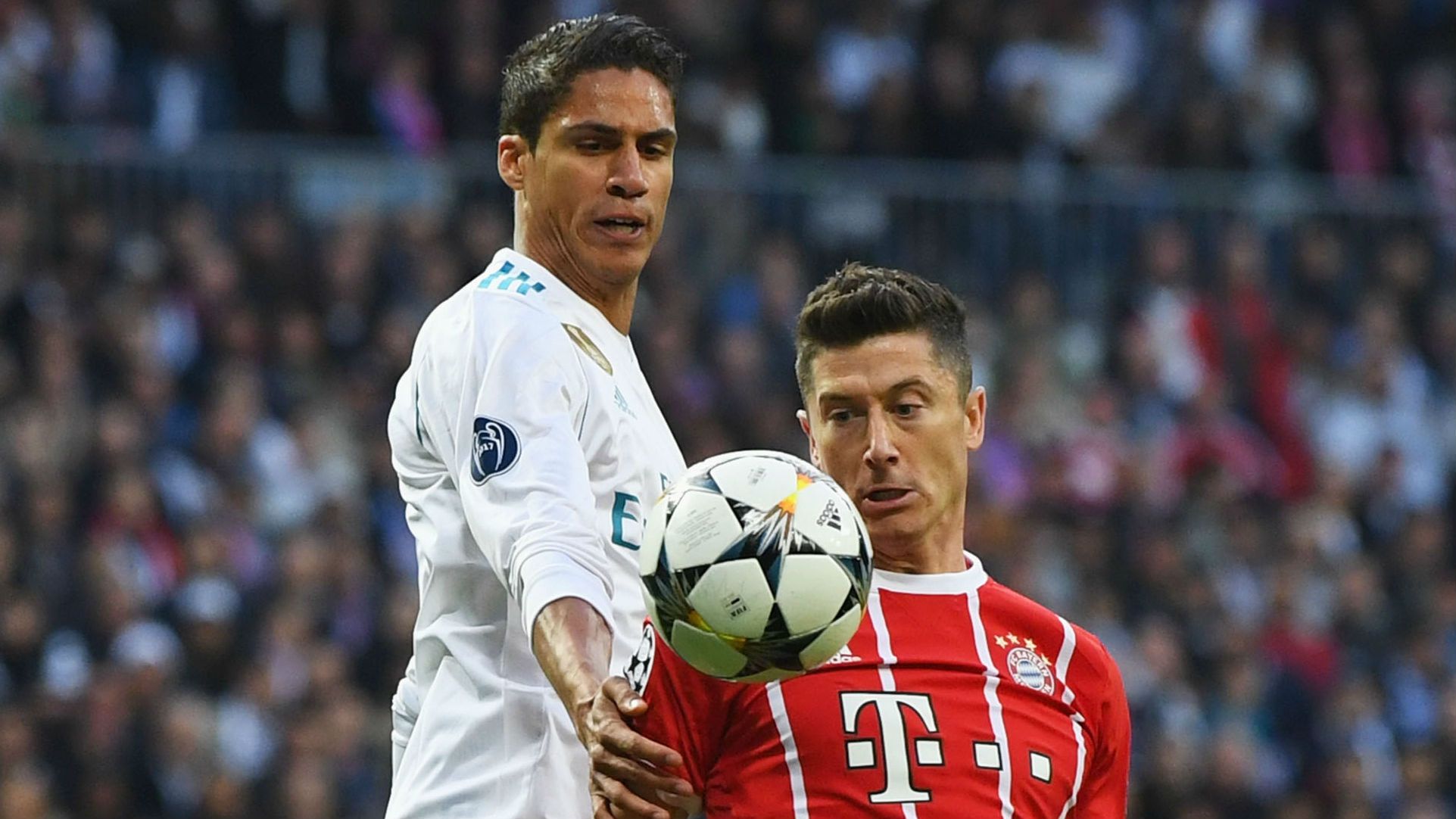 Raphael Varane, Real Madrid, Robert Lewandowski, Bayern Munich
