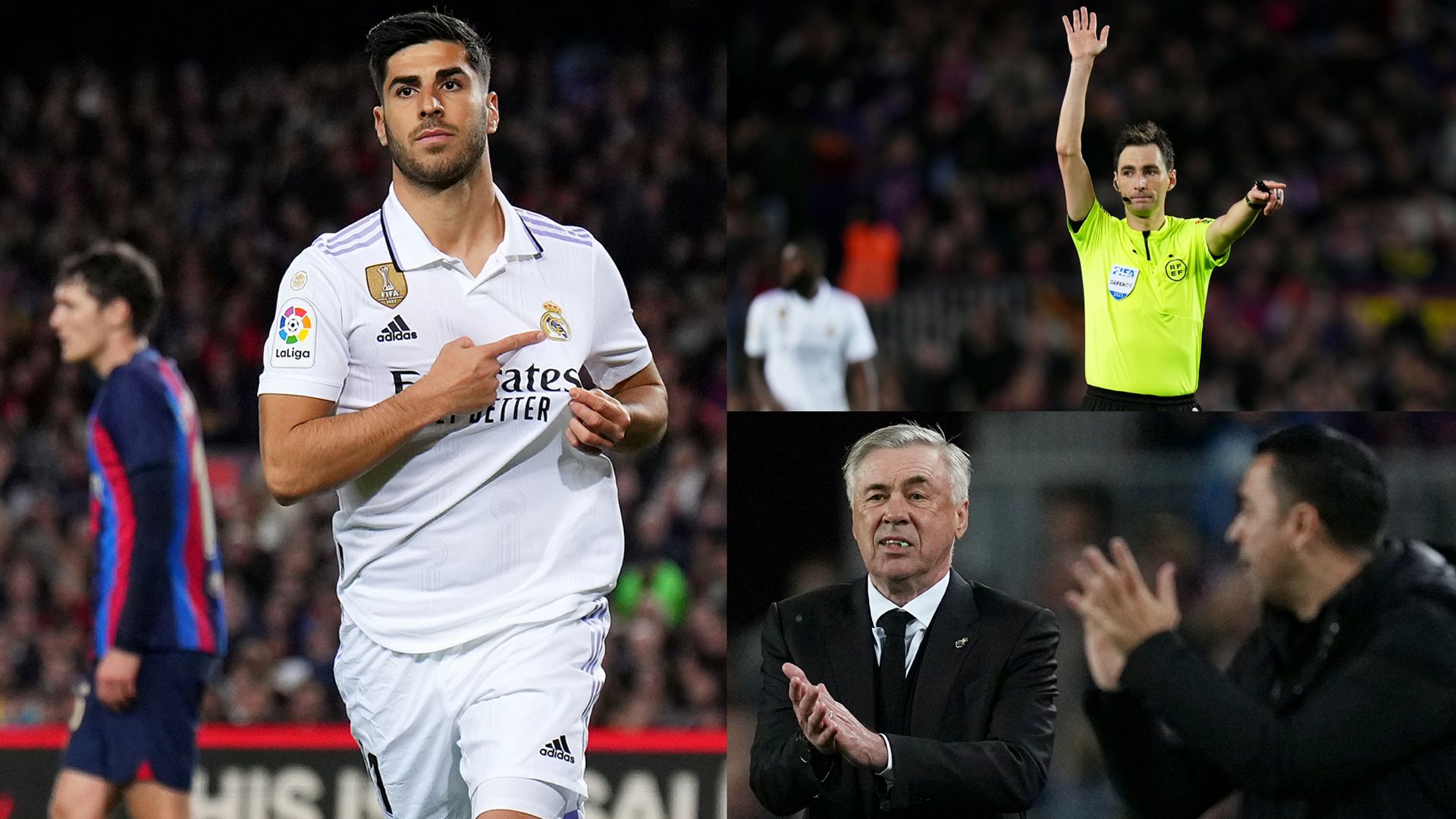 Real Madrid Barcelona VAR Carlo Ancelotti Xavi