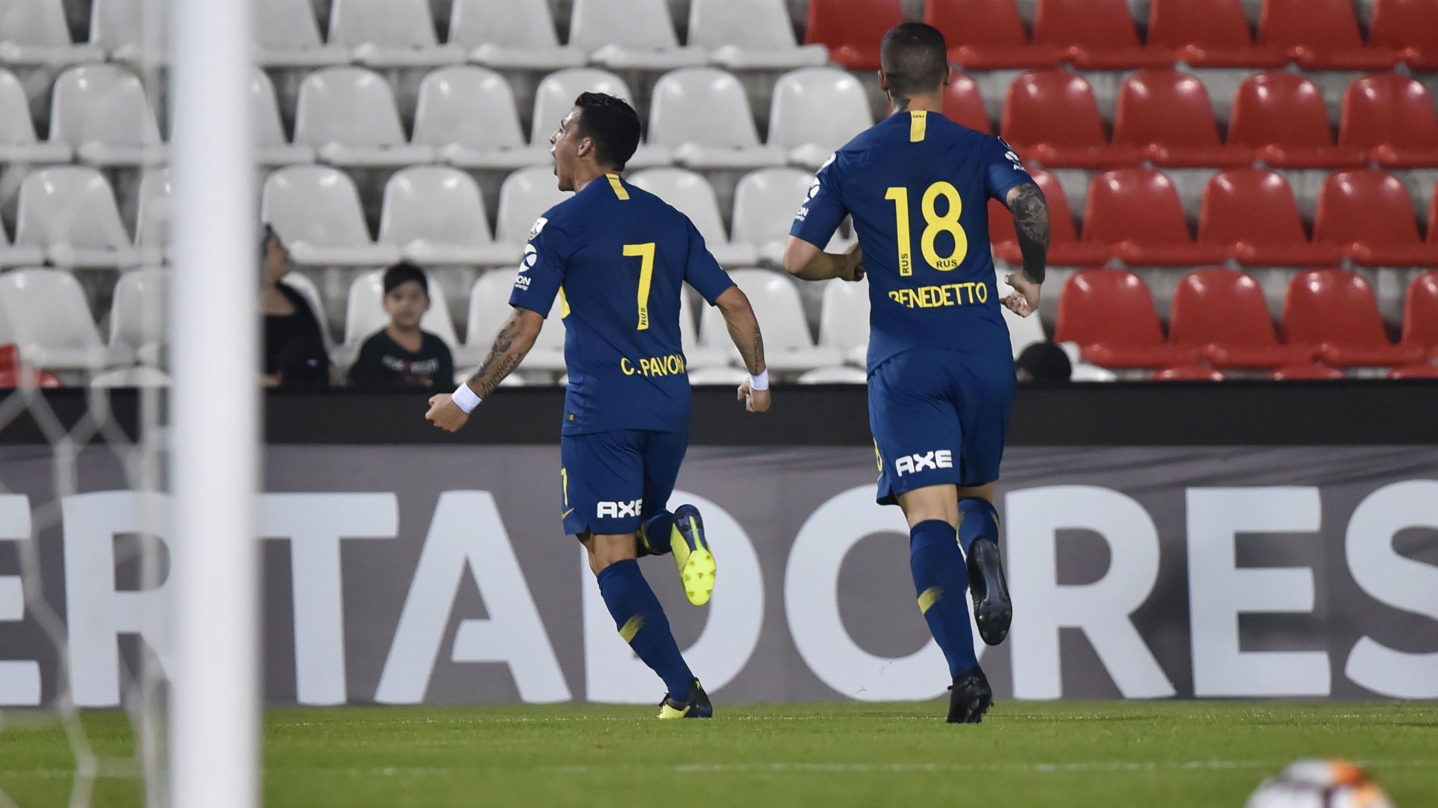 AFP Libertad Boca Juniors Copa CONMEBOL Libertadores 30082018 Dario Benedetto Cristian Pavon