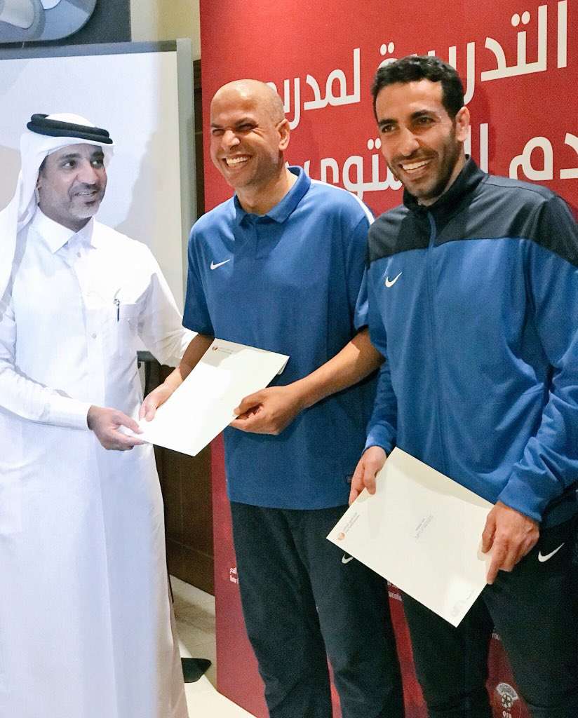 محمد أبو تريكة وائل جمعة في قطر