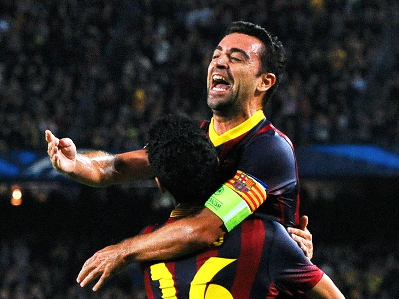 Xavi Barcelona AC Milan Champions League 11062013
