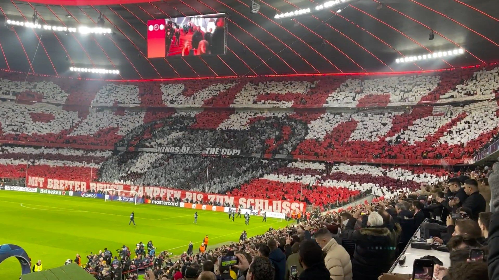 FC Bayern fans Manchester City Champions League 2023 tifo