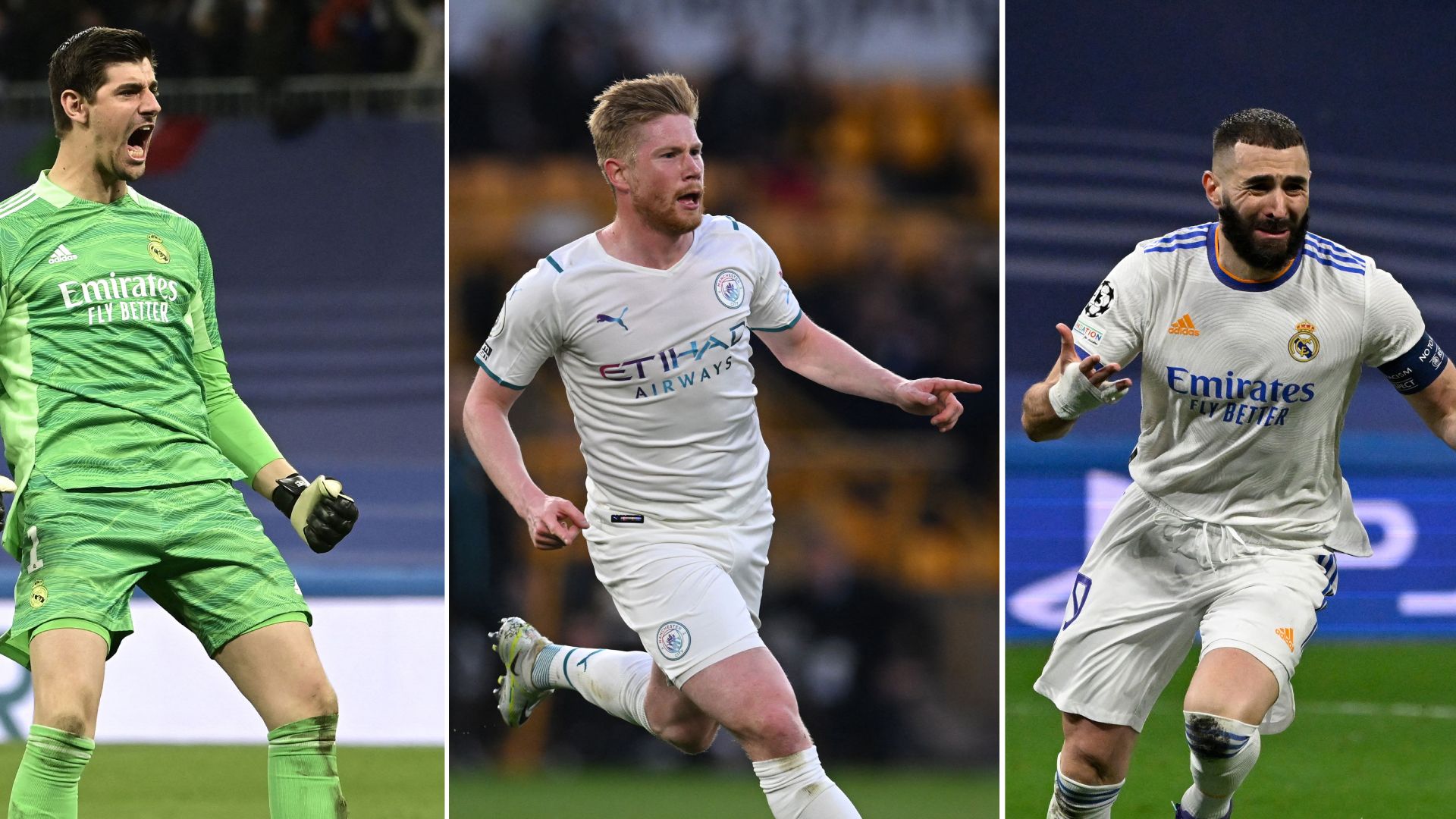 UEFA Meilleur joueur de l'année 2022 Courtois De Bruyne Benzema
