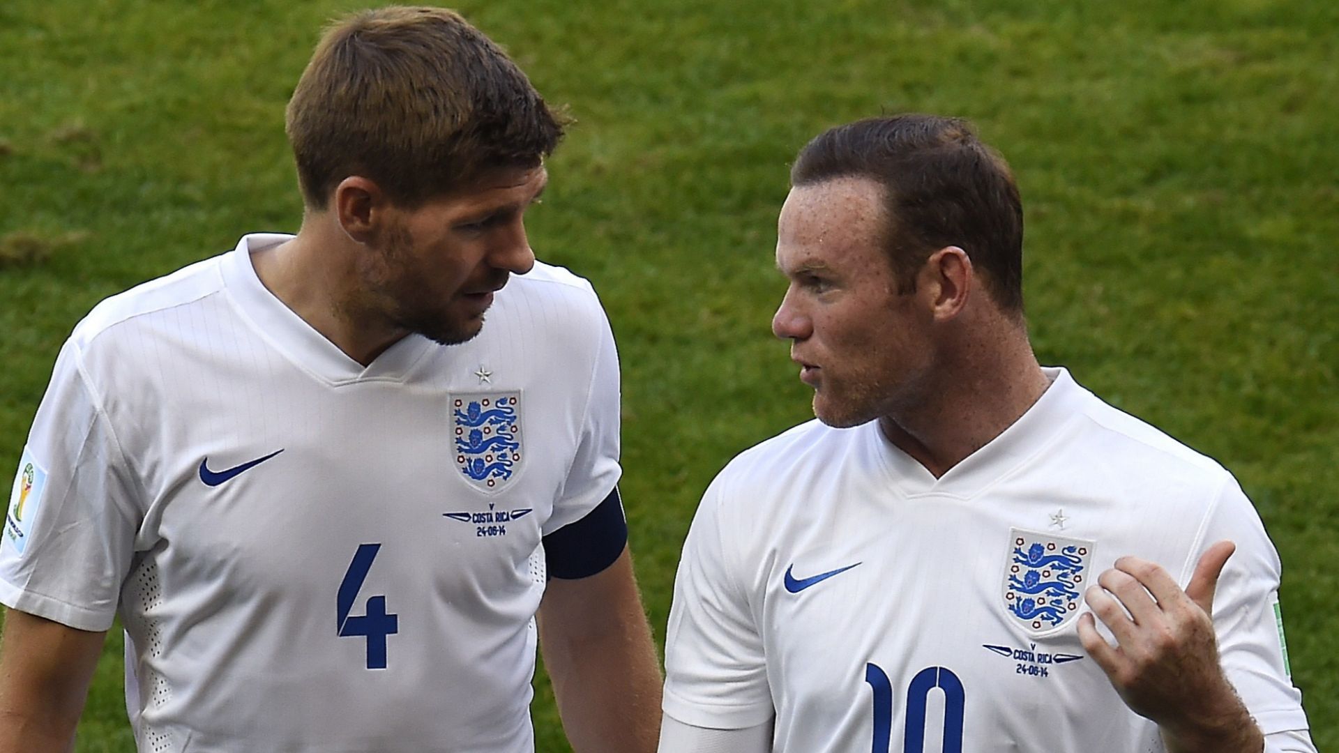 Wayne Rooney Steven Gerrard England