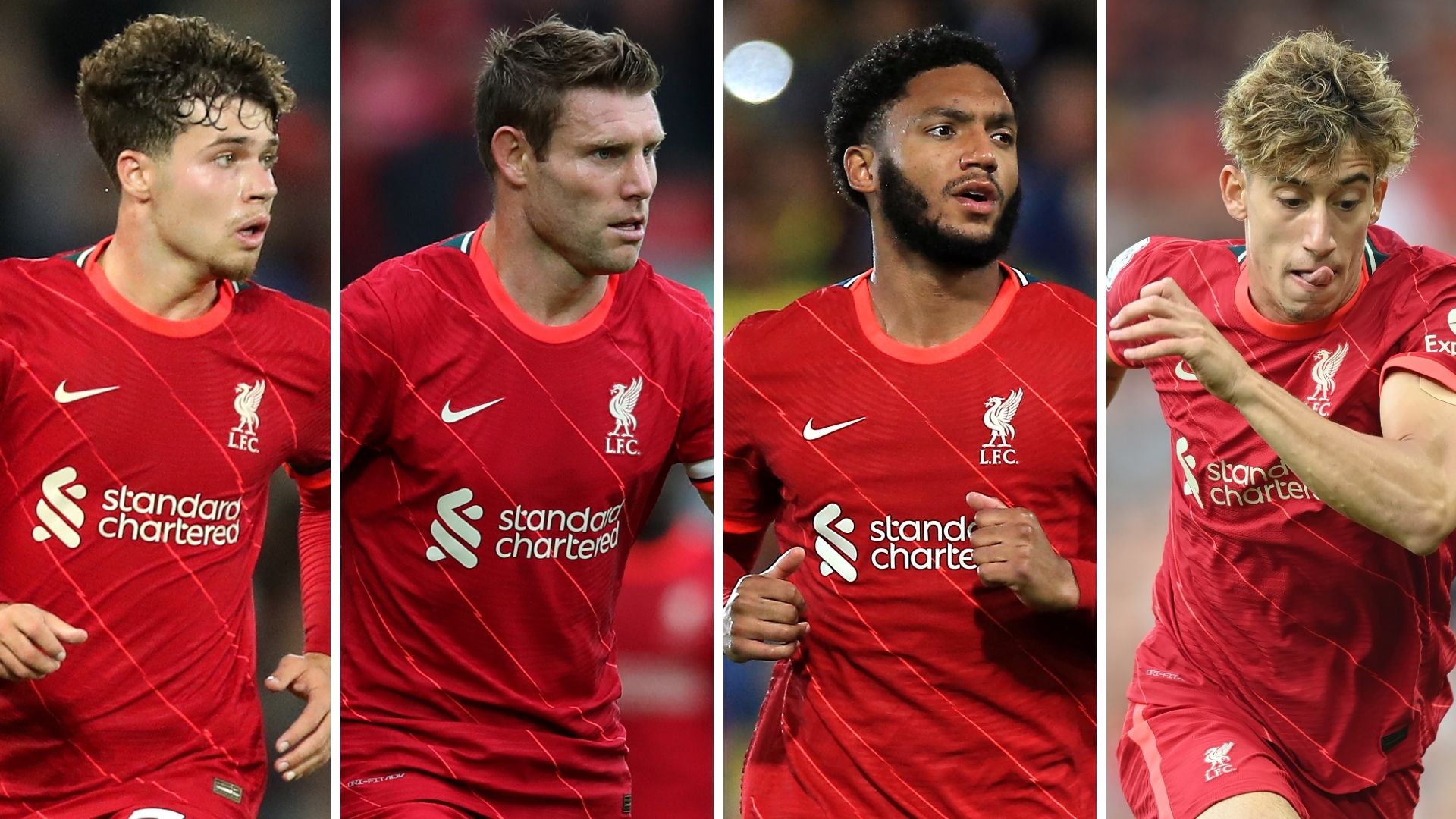 Neco Williams James Milner Joe Gomez Kostas Tsimikas