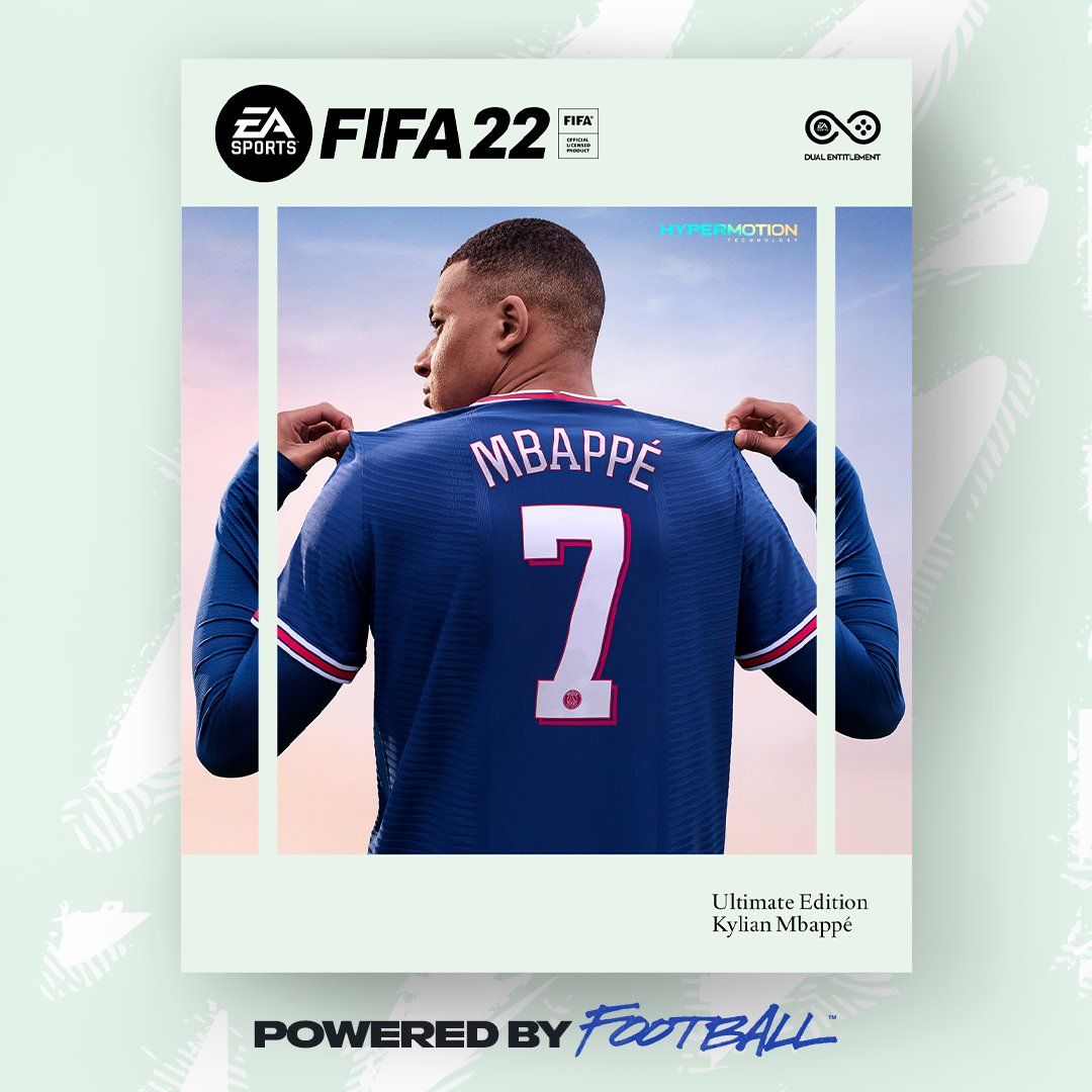 EMBED ONLY FIFA 22 cover Kylian Mbappe