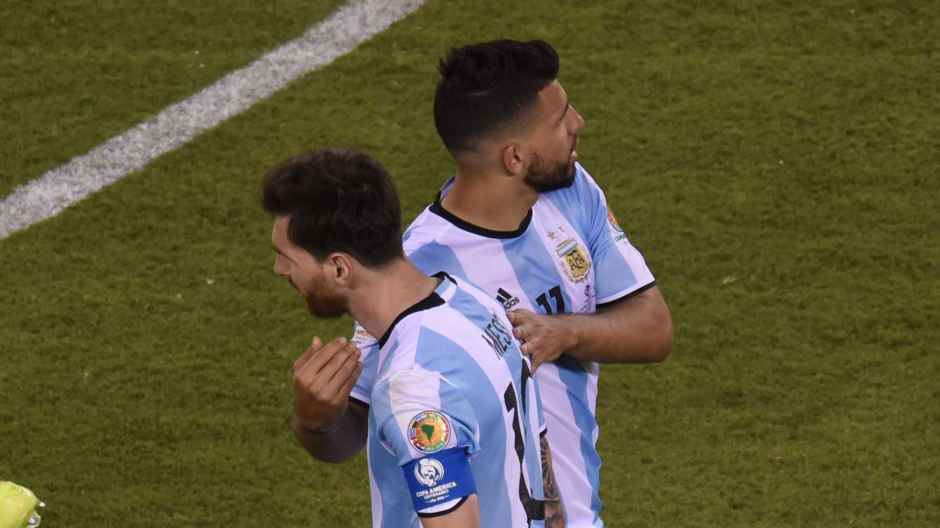 Messi Aguero Argentina Chile Final Copa America Centenario